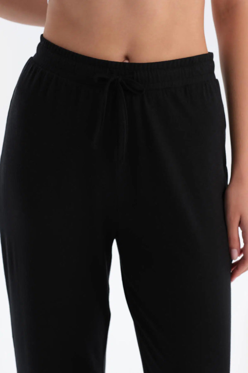 Beyaz Kadın V Yaka Pijama Takımı