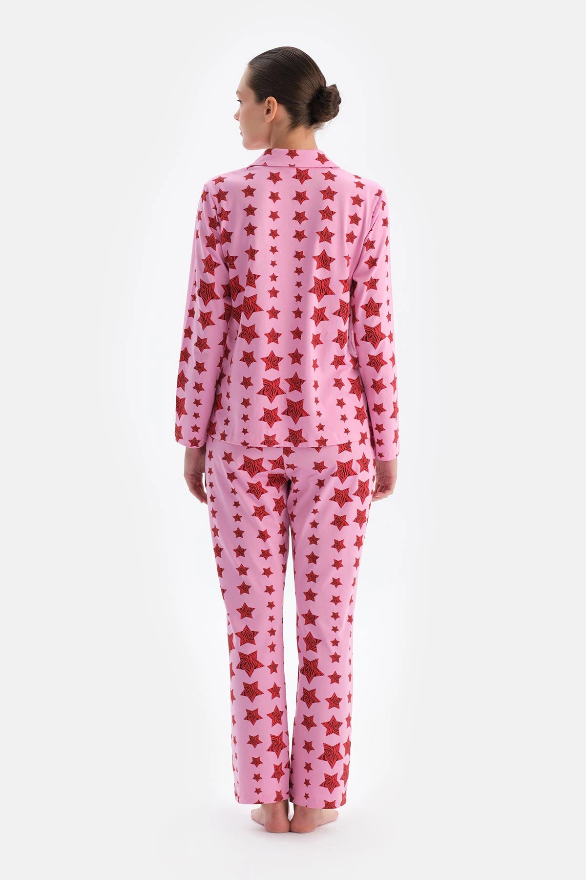 Multicolor Kadın Gömlek Pijama Takımı