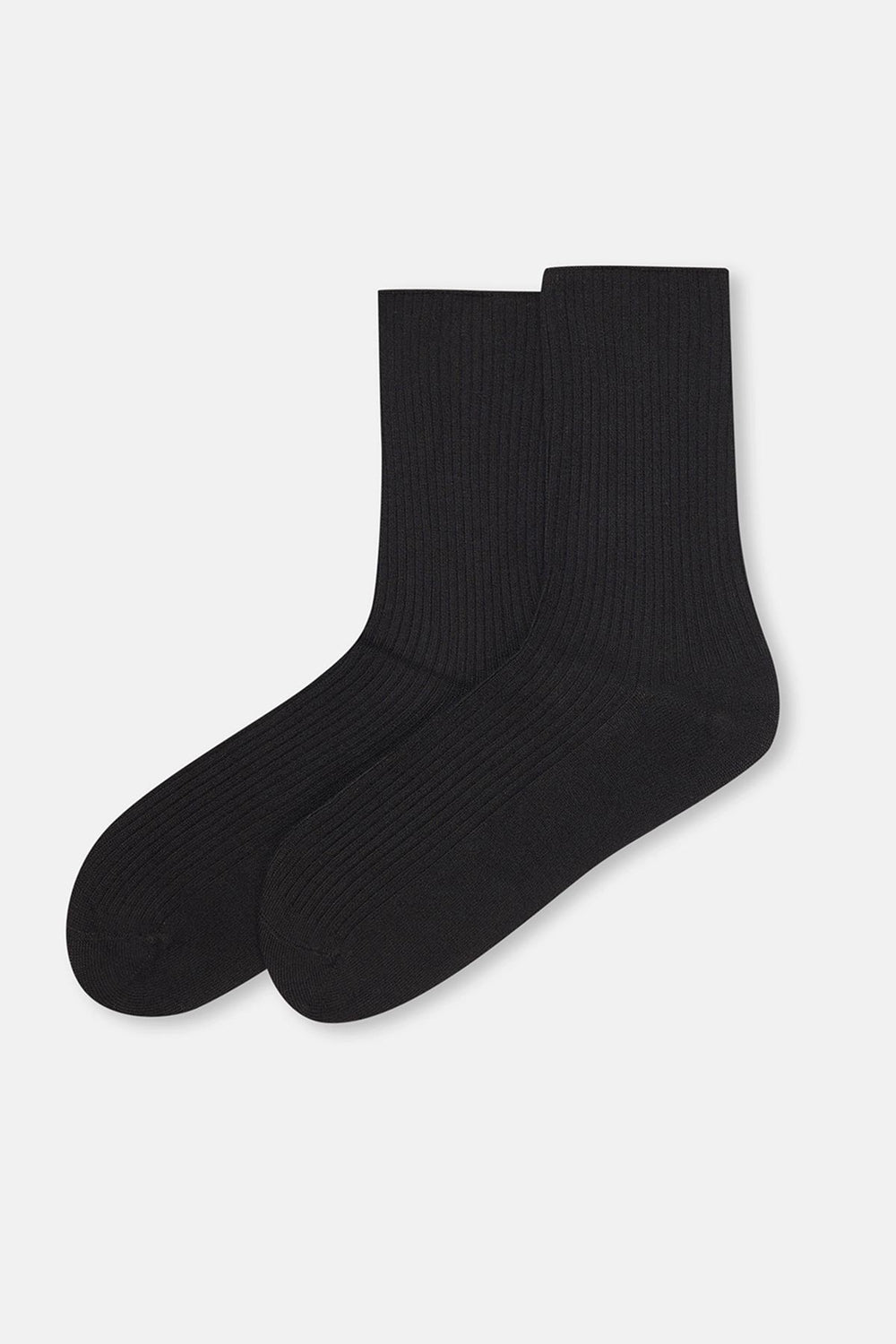 Bordo-Siyah Kadın 2'li Rıb Bambu Çorap