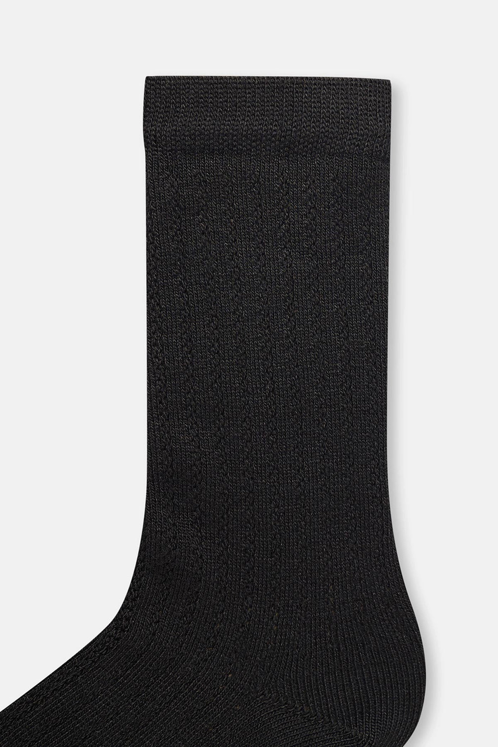 Siyah Kadın Ajurlu Bambu Çorap