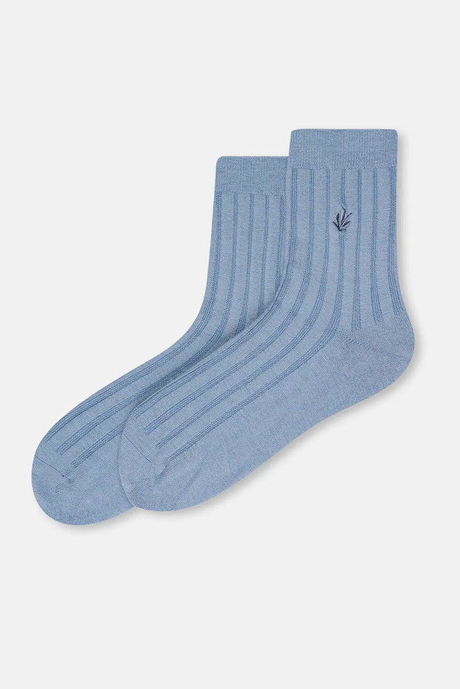 Indigo Kadın Yün Karışımlı Kalın Rıb Çorap