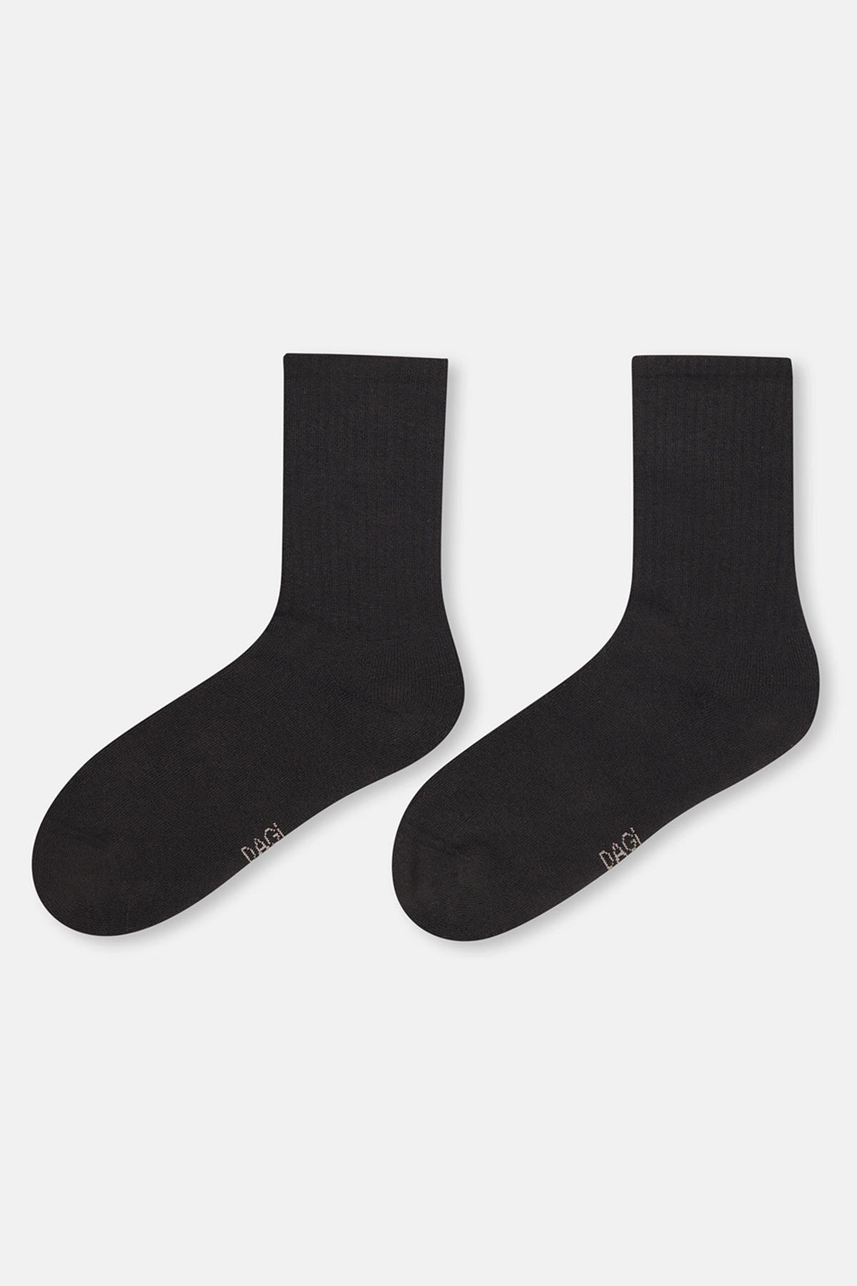 Siyah Kadın Pamuklu Havlu Spor Çorap