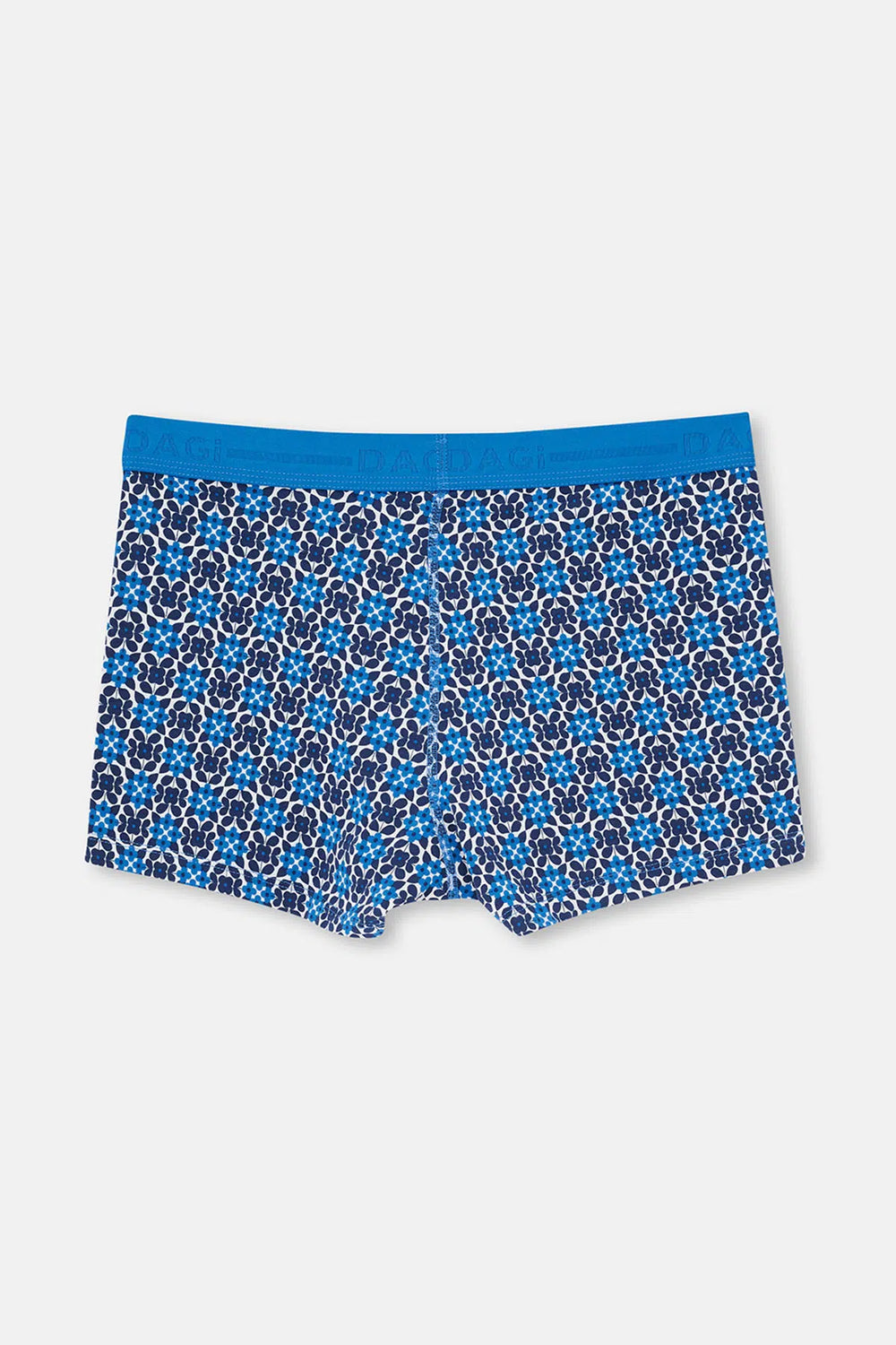Mavi 2'li Desenli Pamuk Boxer