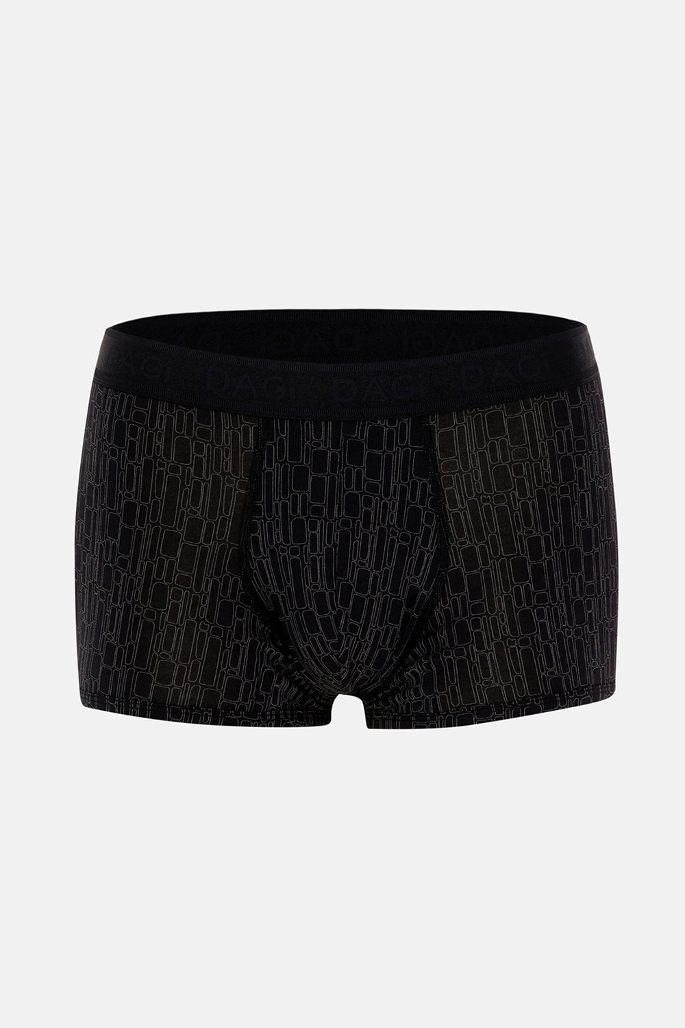 Gri-Siyah 3'lü Desenli Micro Modal Boxer