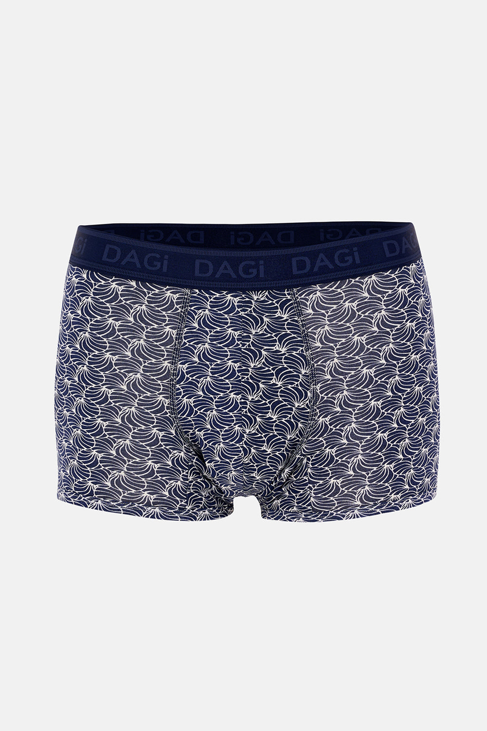 Lacivert 3'lü Desenli Micro Modal Boxer