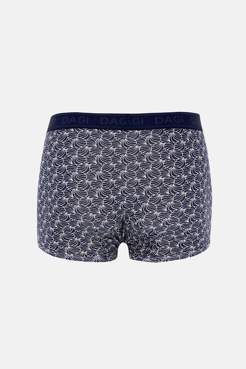 Lacivert 3'lü Desenli Micro Modal Boxer