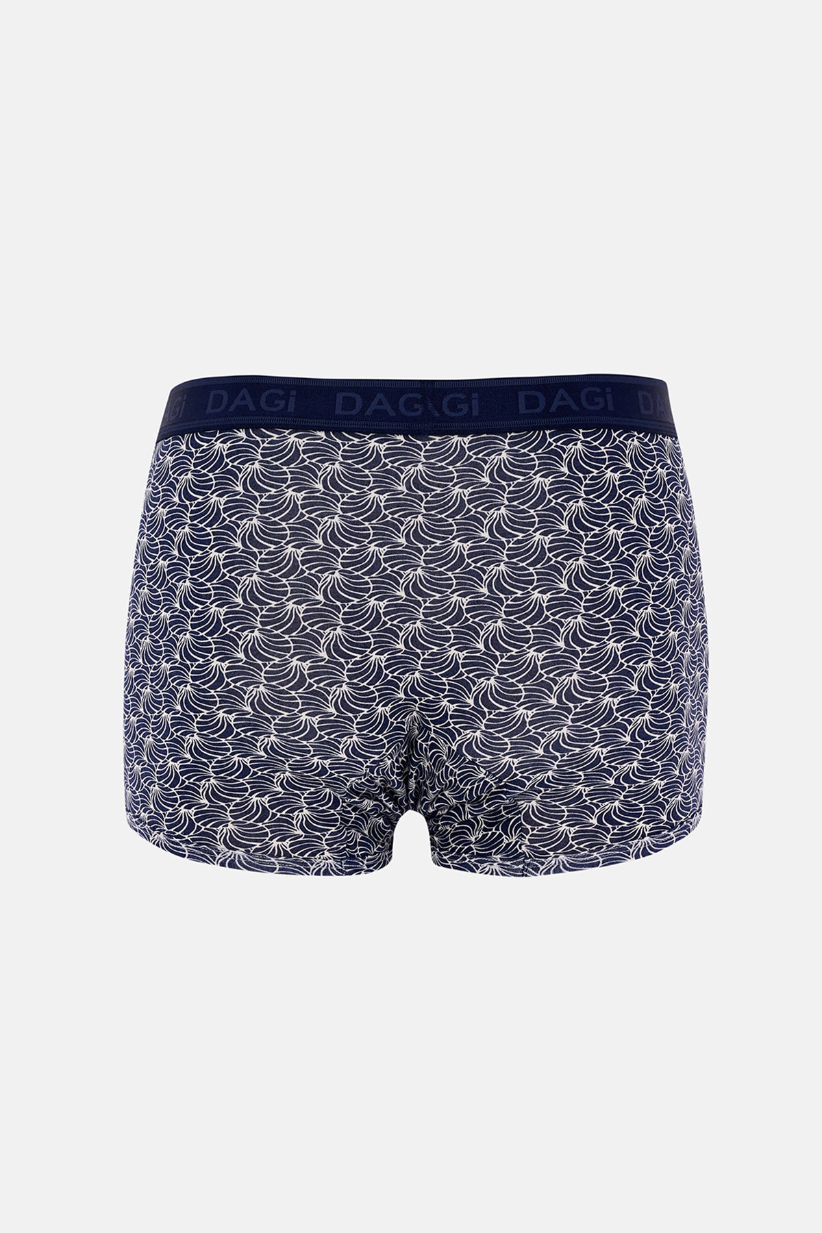 Lacivert 3'lü Desenli Micro Modal Boxer