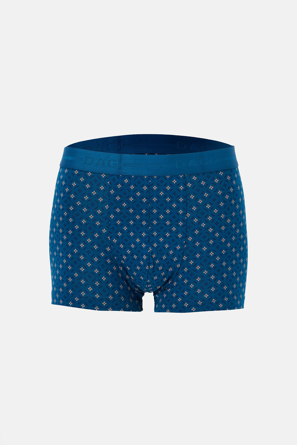 Lacivert 2'li Desenli Pamuk Boxer