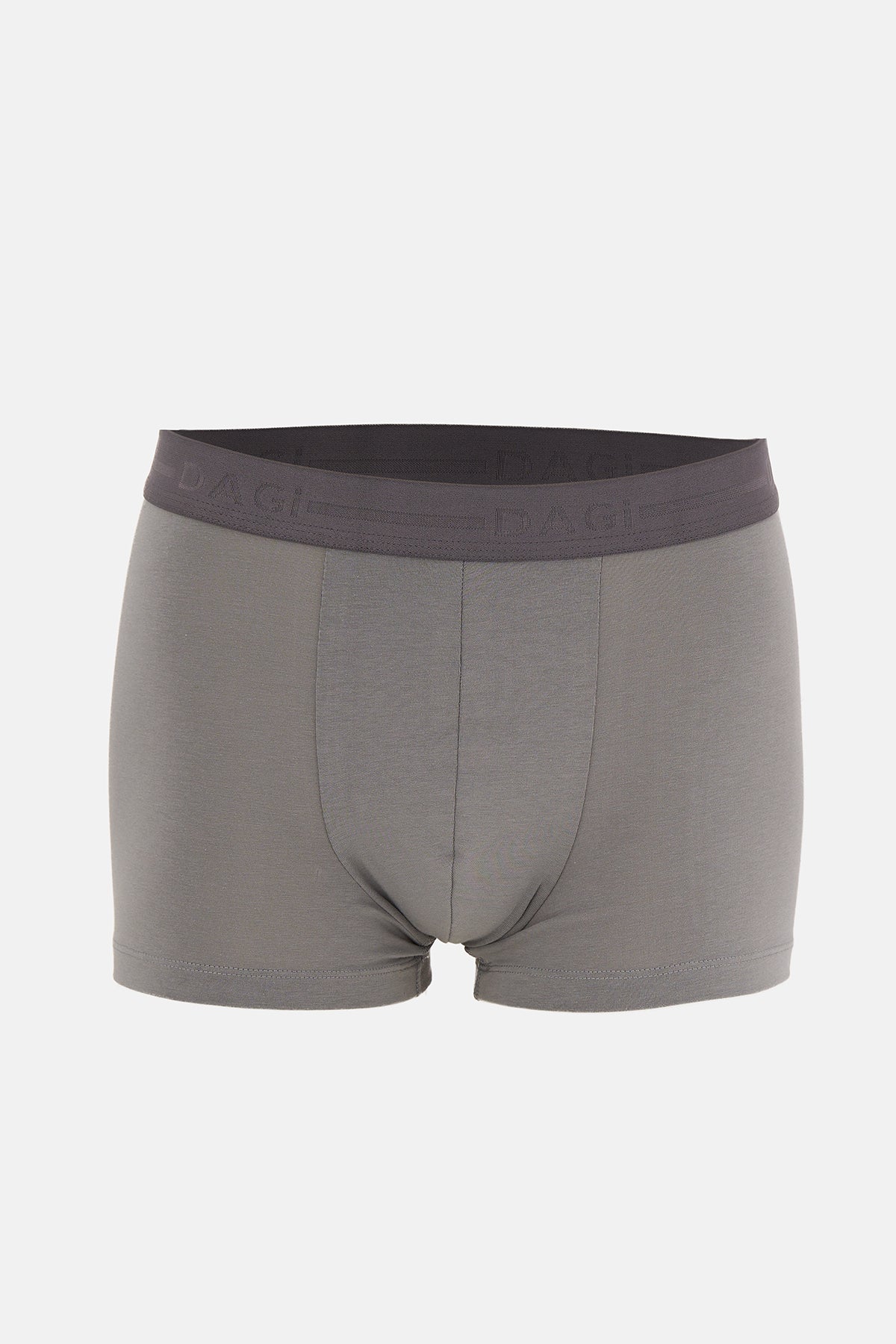 Gri 3'lü Düz Pamuk Boxer