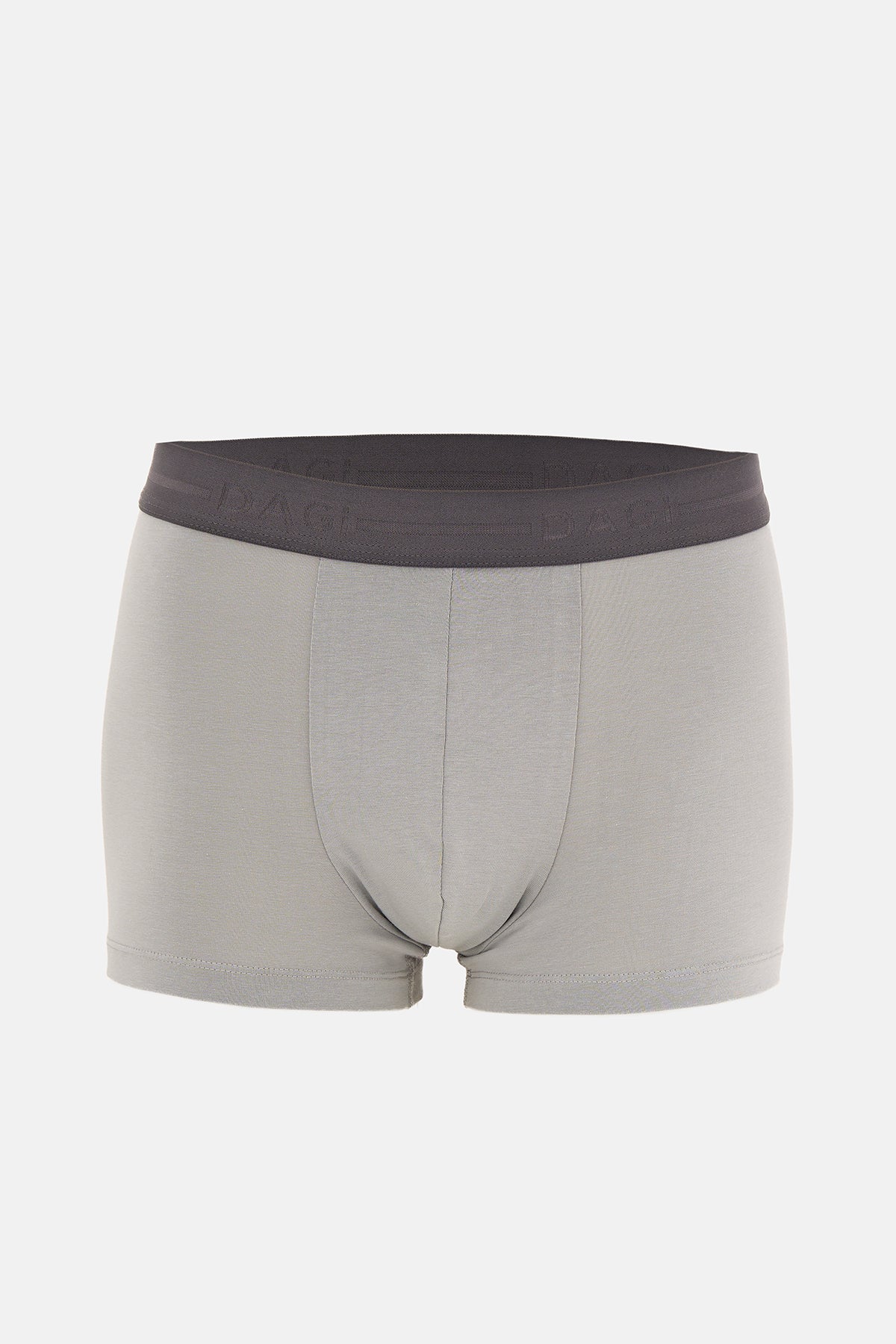Gri 3'lü Düz Pamuk Boxer