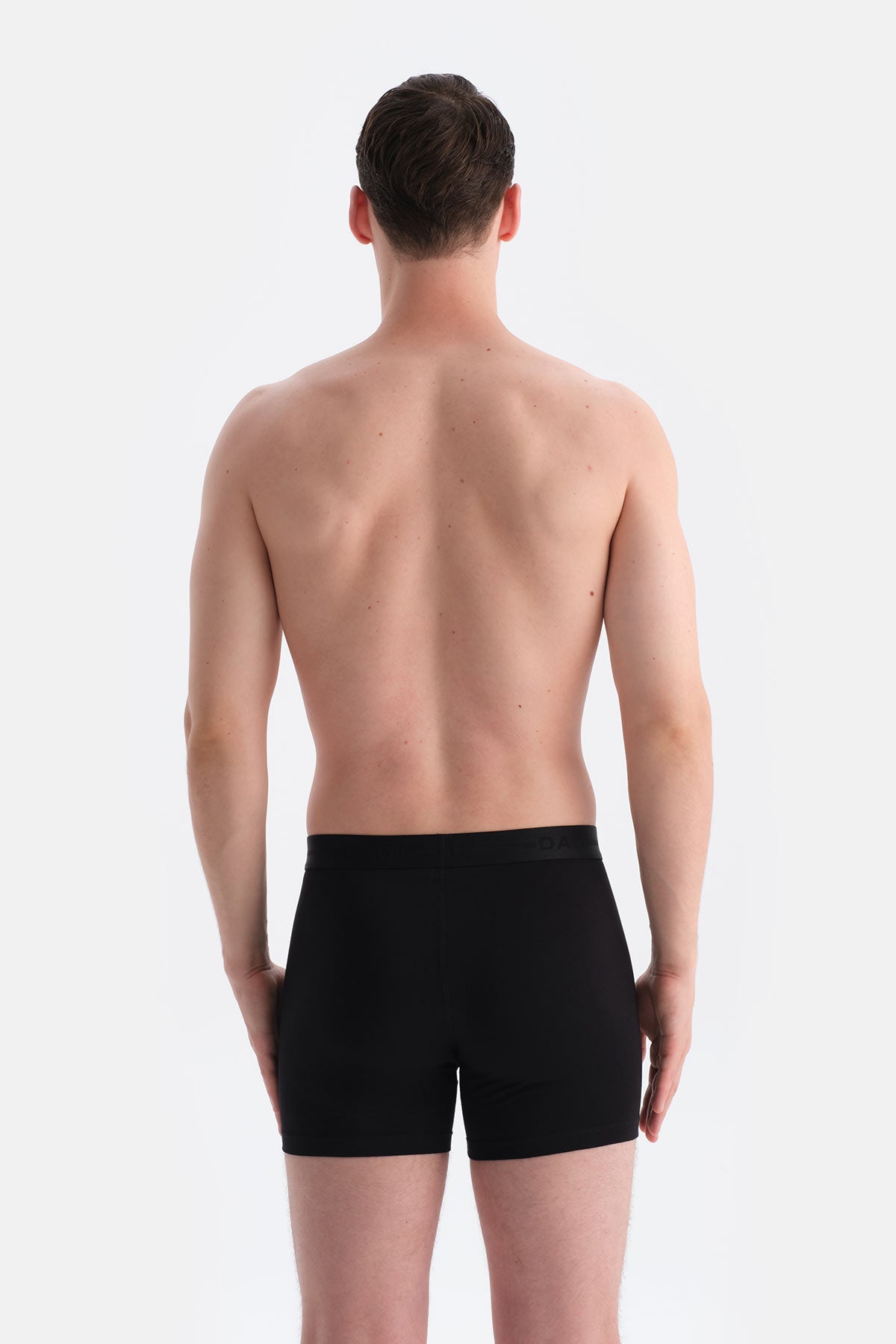 Siyah 5210 Düz Pamuk Boxer