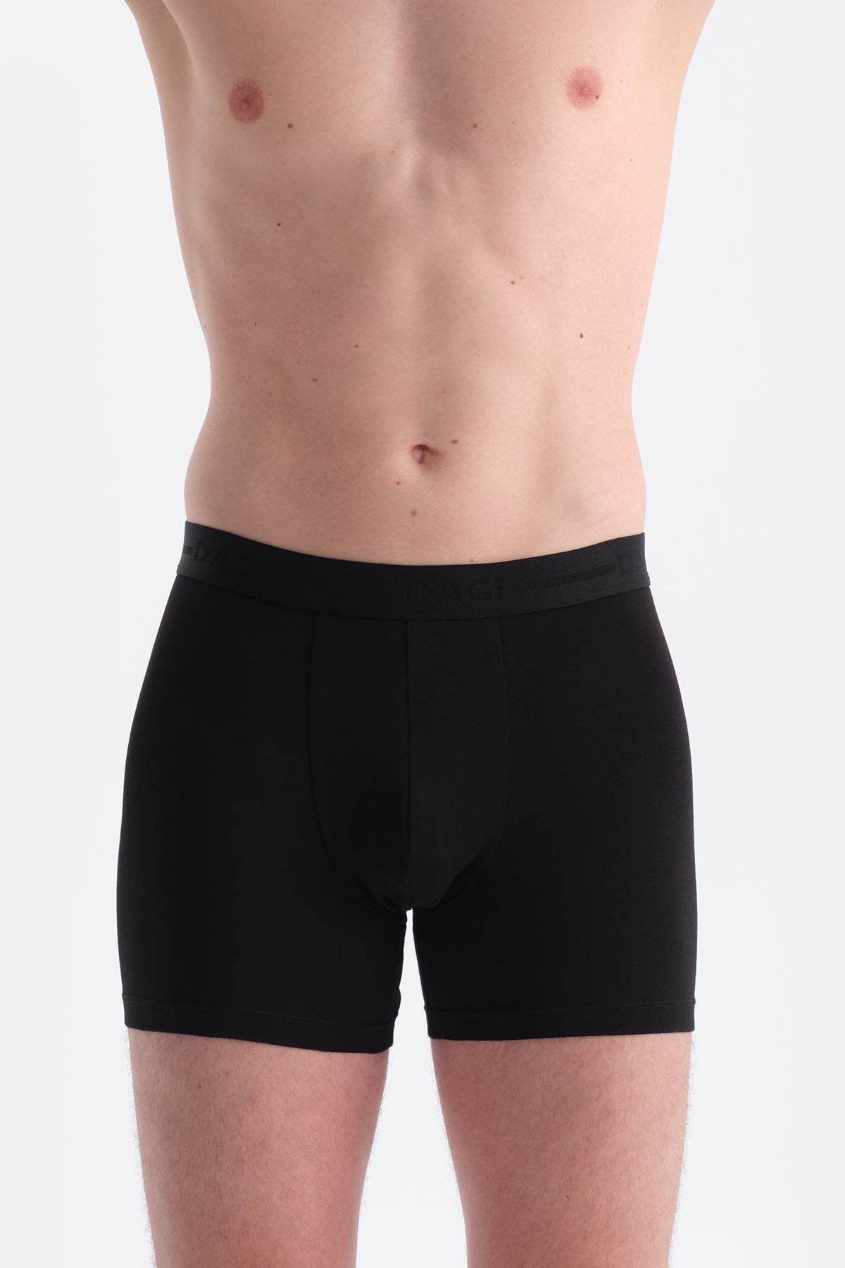 Siyah 5210 Düz Pamuk Boxer