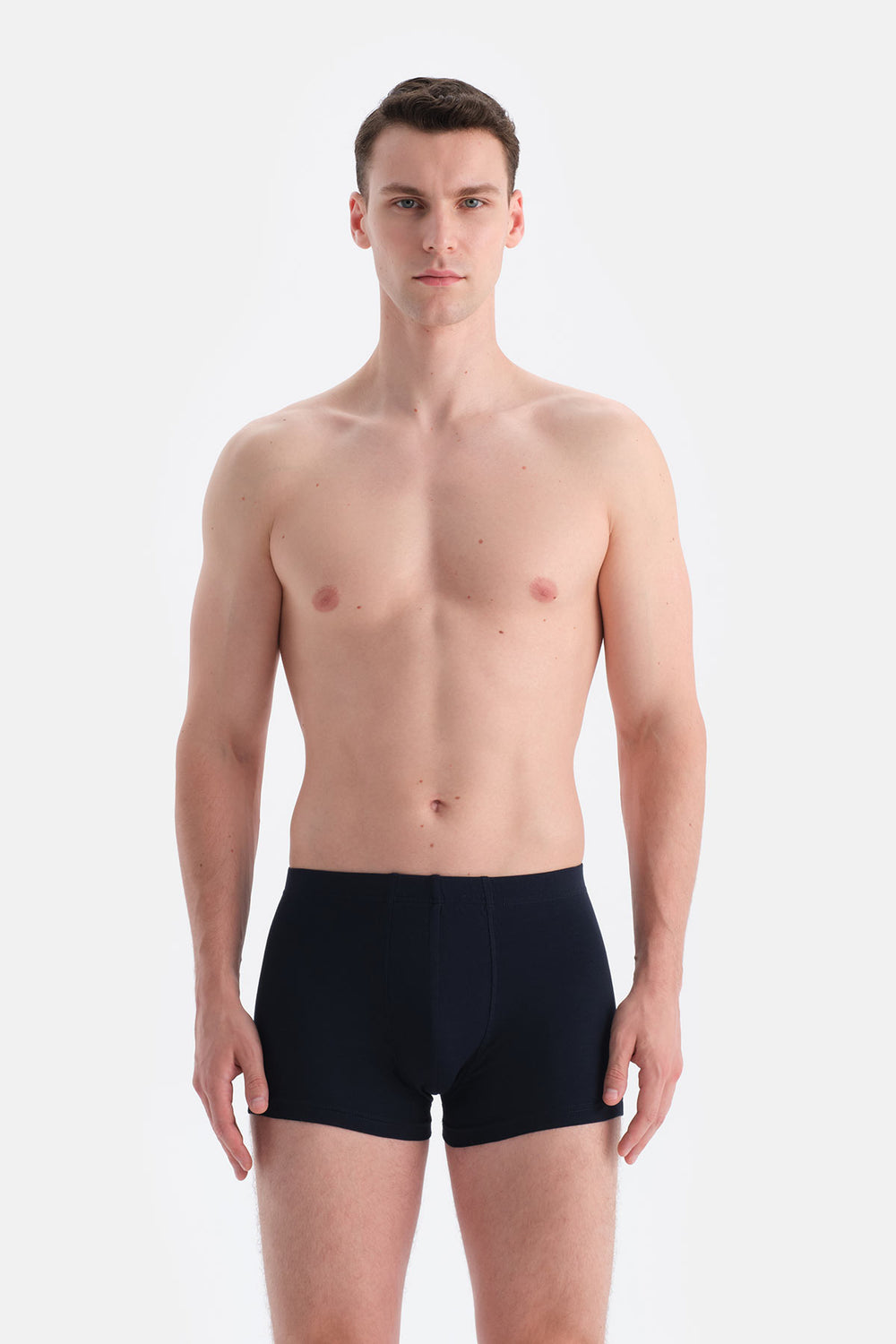 Lacivert Düz Micro Modal Boxer