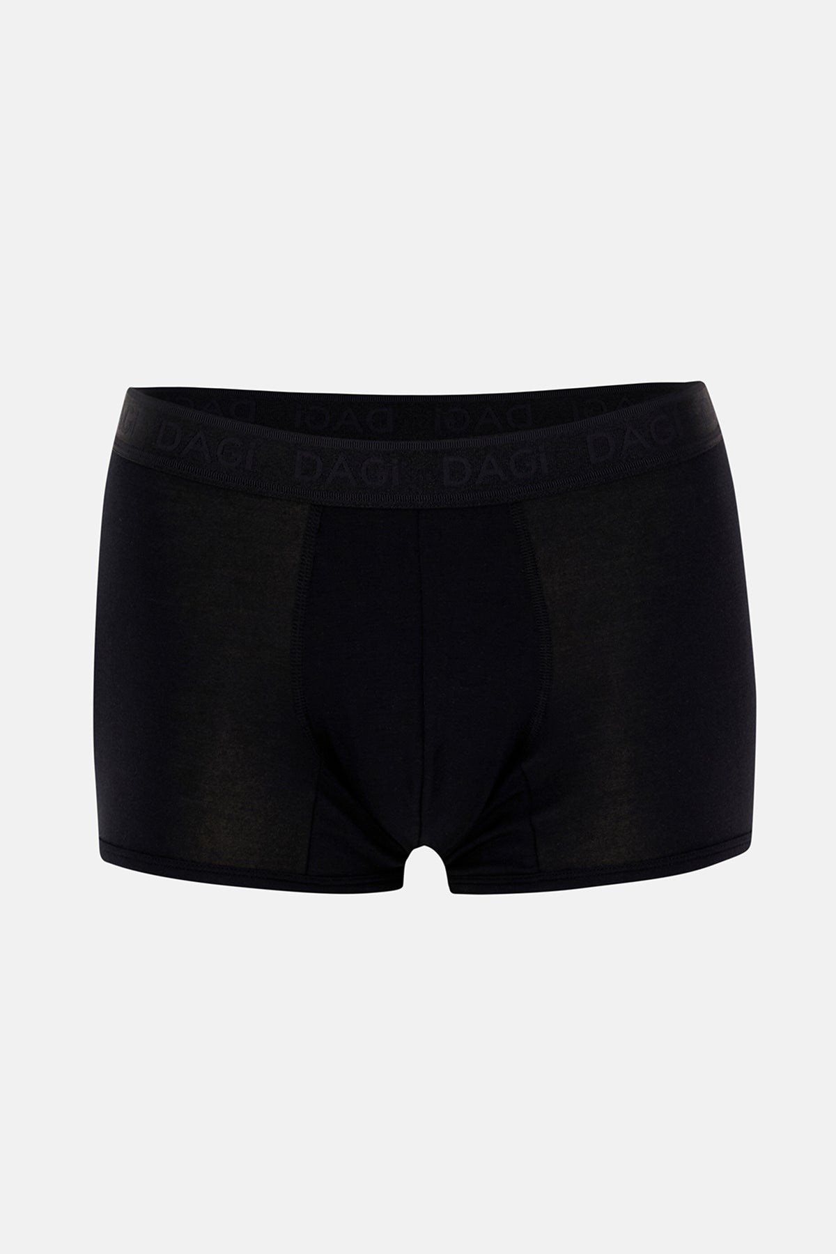 Siyah Travel Düz Micro Modal Boxer