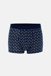 Koyu Mavi 5210 Desenli Pamuk Boxer