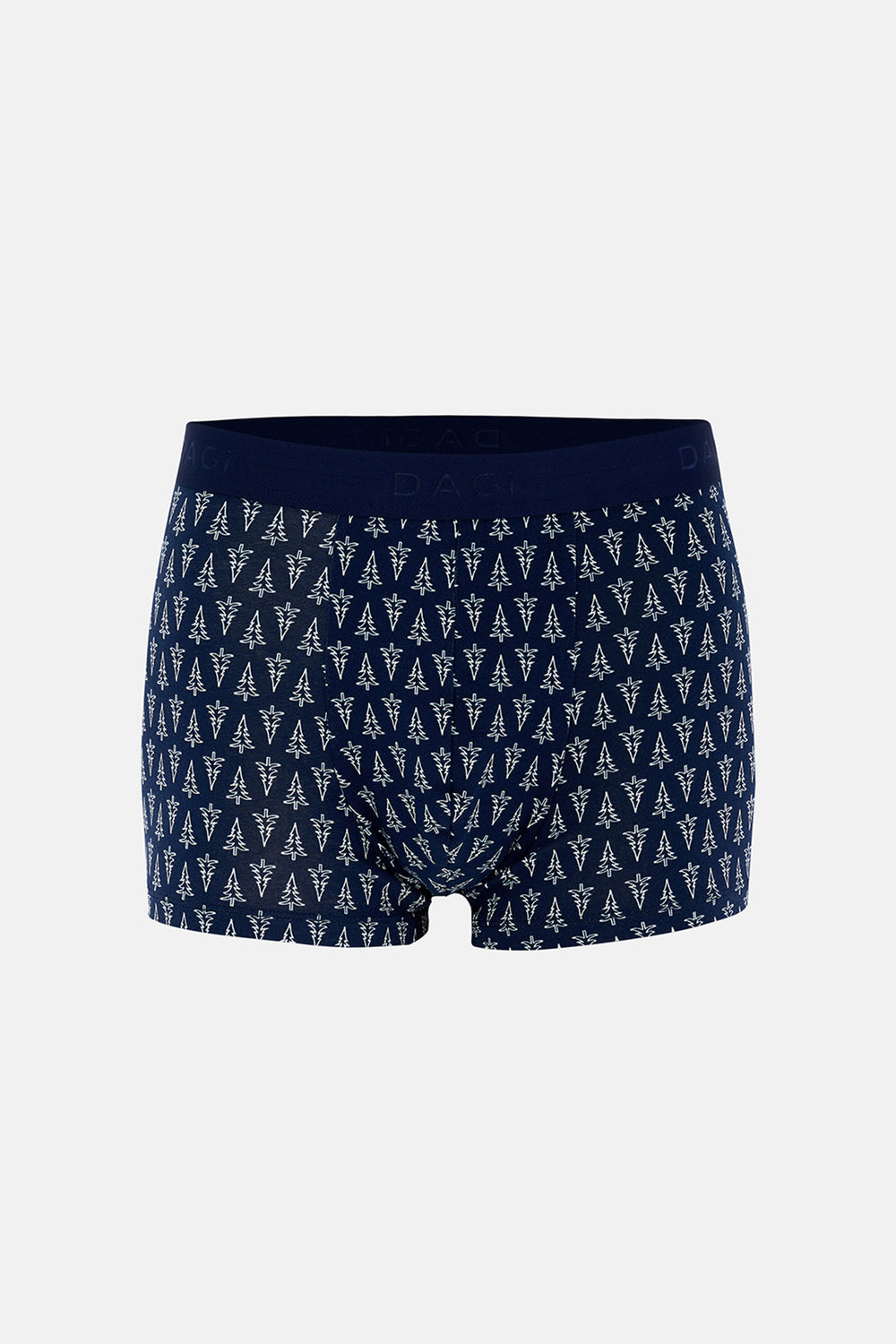 Koyu Mavi 5210 Desenli Pamuk Boxer