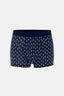 Koyu Mavi 5210 Desenli Pamuk Boxer