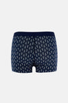 Koyu Mavi 5210 Desenli Pamuk Boxer