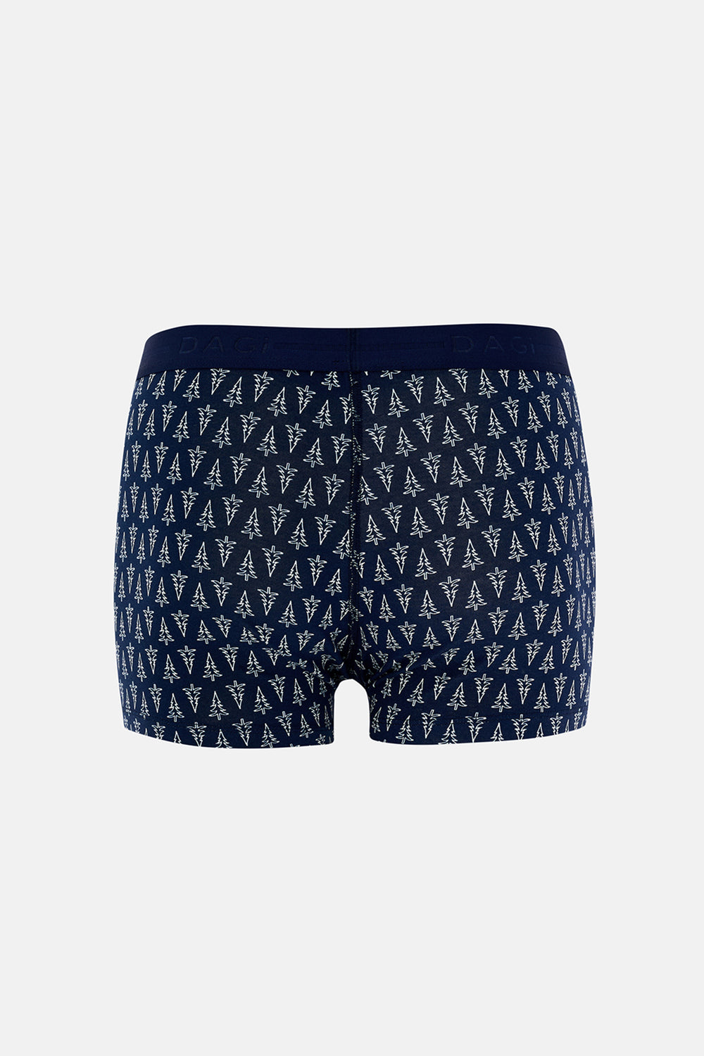 Koyu Mavi 5210 Desenli Pamuk Boxer