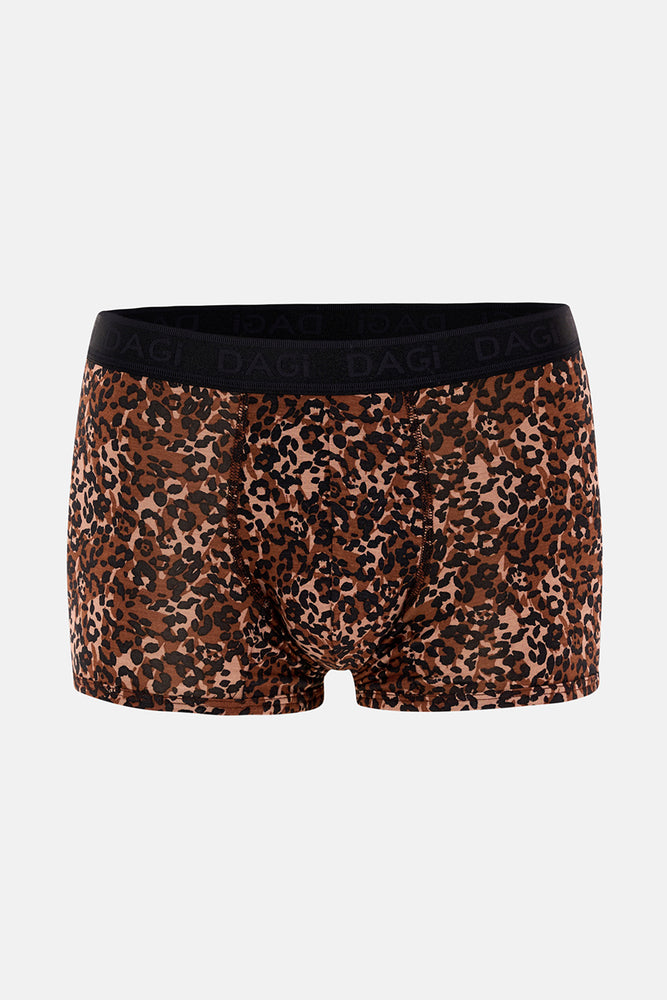 Kahverengi 4210 Desenli Micro Modal Boxer