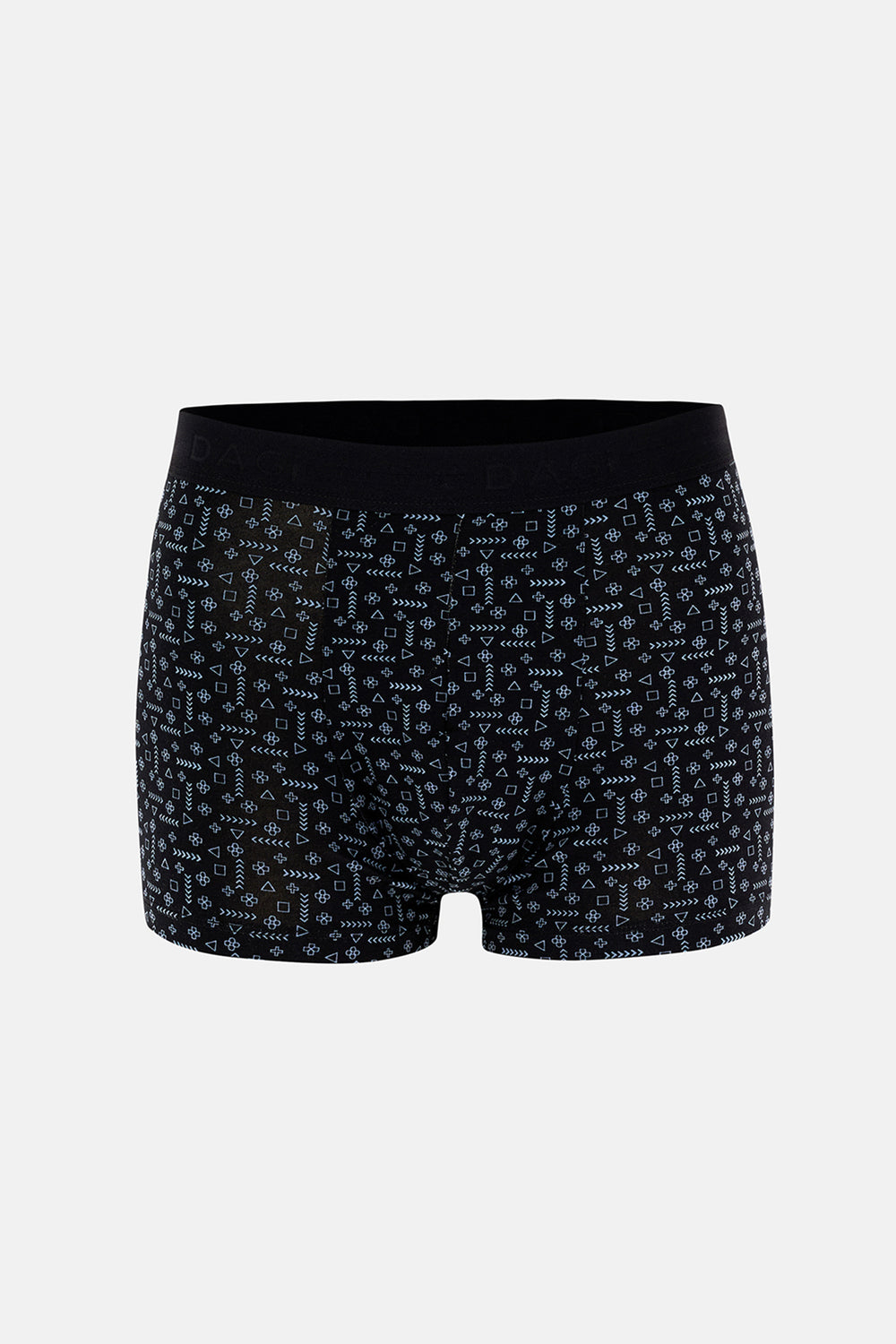 Siyah 2'li Desenli Pamuk Boxer