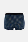 Lacivert-Siyah 4210 Desenli Micro Modal Boxer