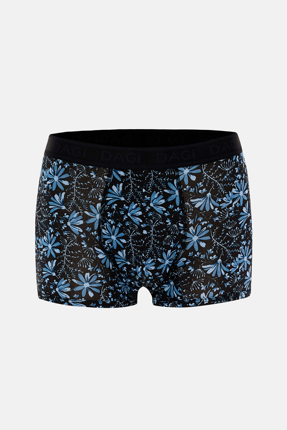 Mavi-Siyah 4210 3'lü Desenli Micro Modal Boxer