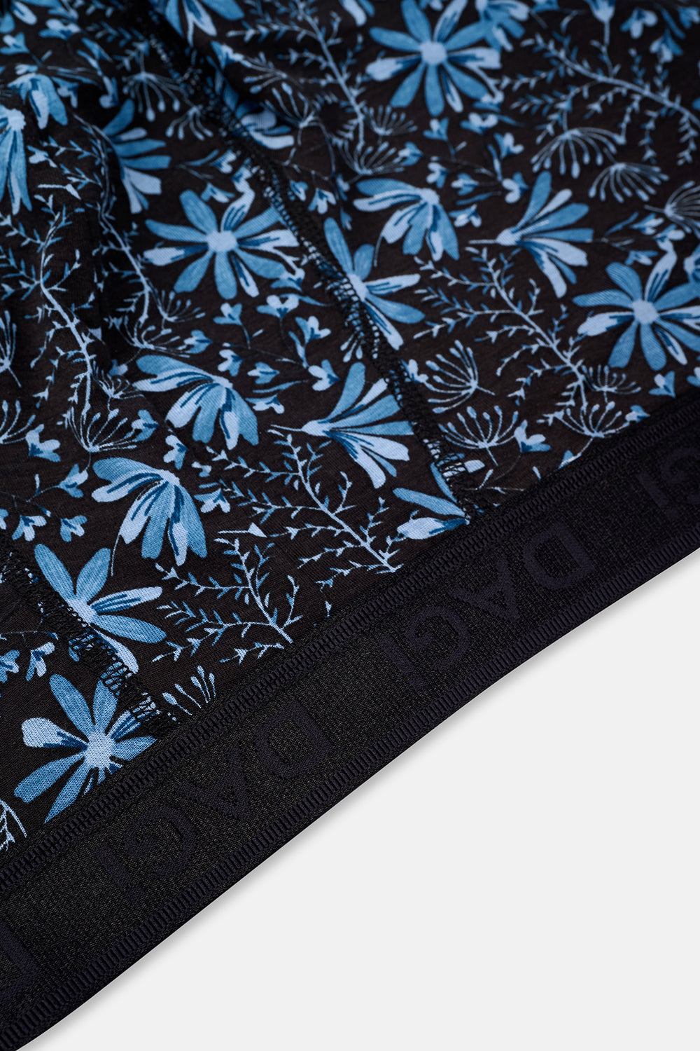 Mavi-Siyah 4210 3'lü Desenli Micro Modal Boxer