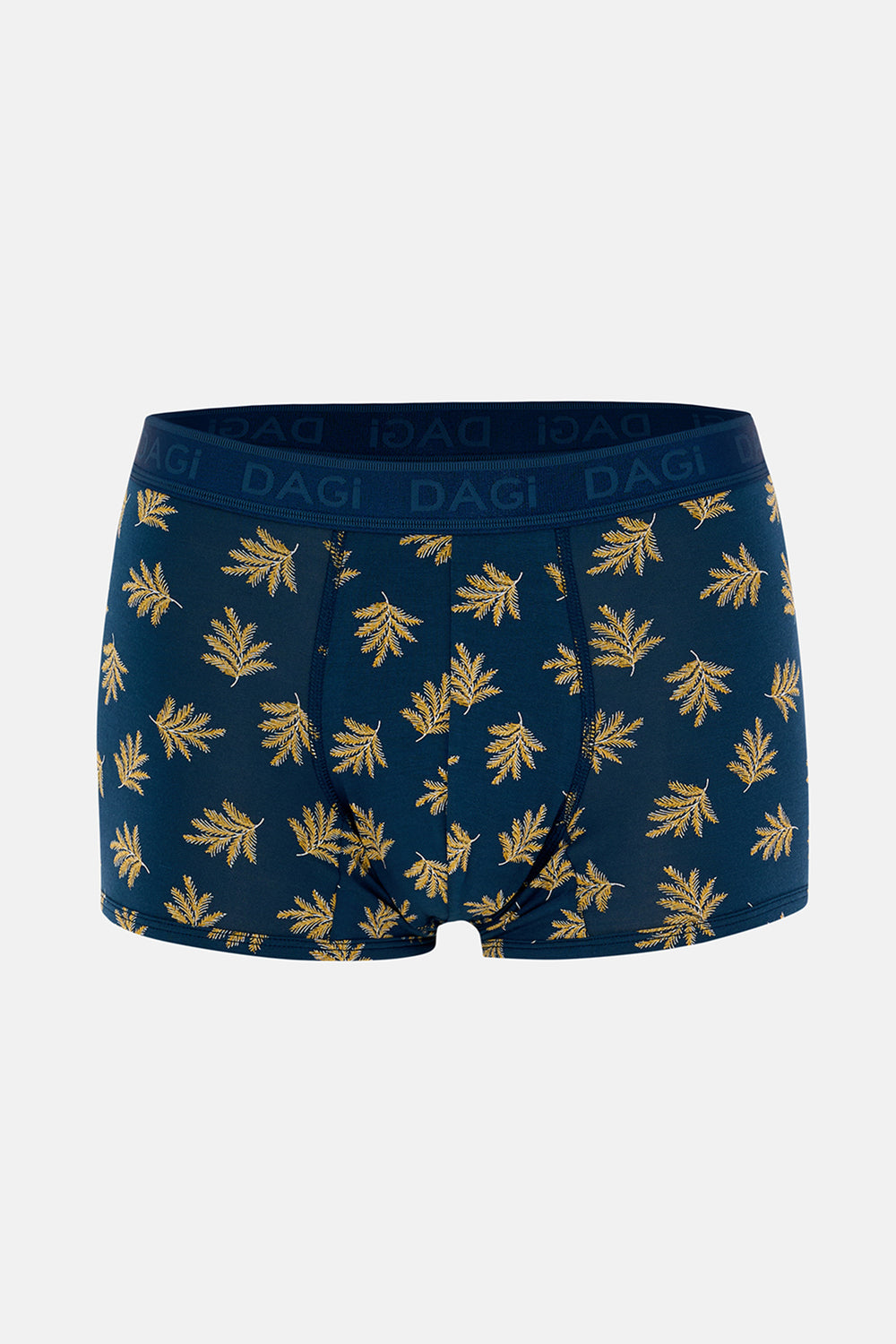 Hardal-Koyu Mavi 4210 3'lü Desenli Micro Modal Boxer