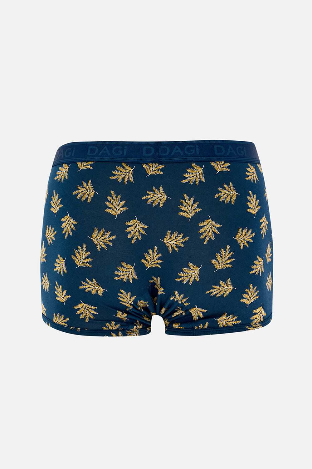 Hardal-Koyu Mavi 4210 3'lü Desenli Micro Modal Boxer