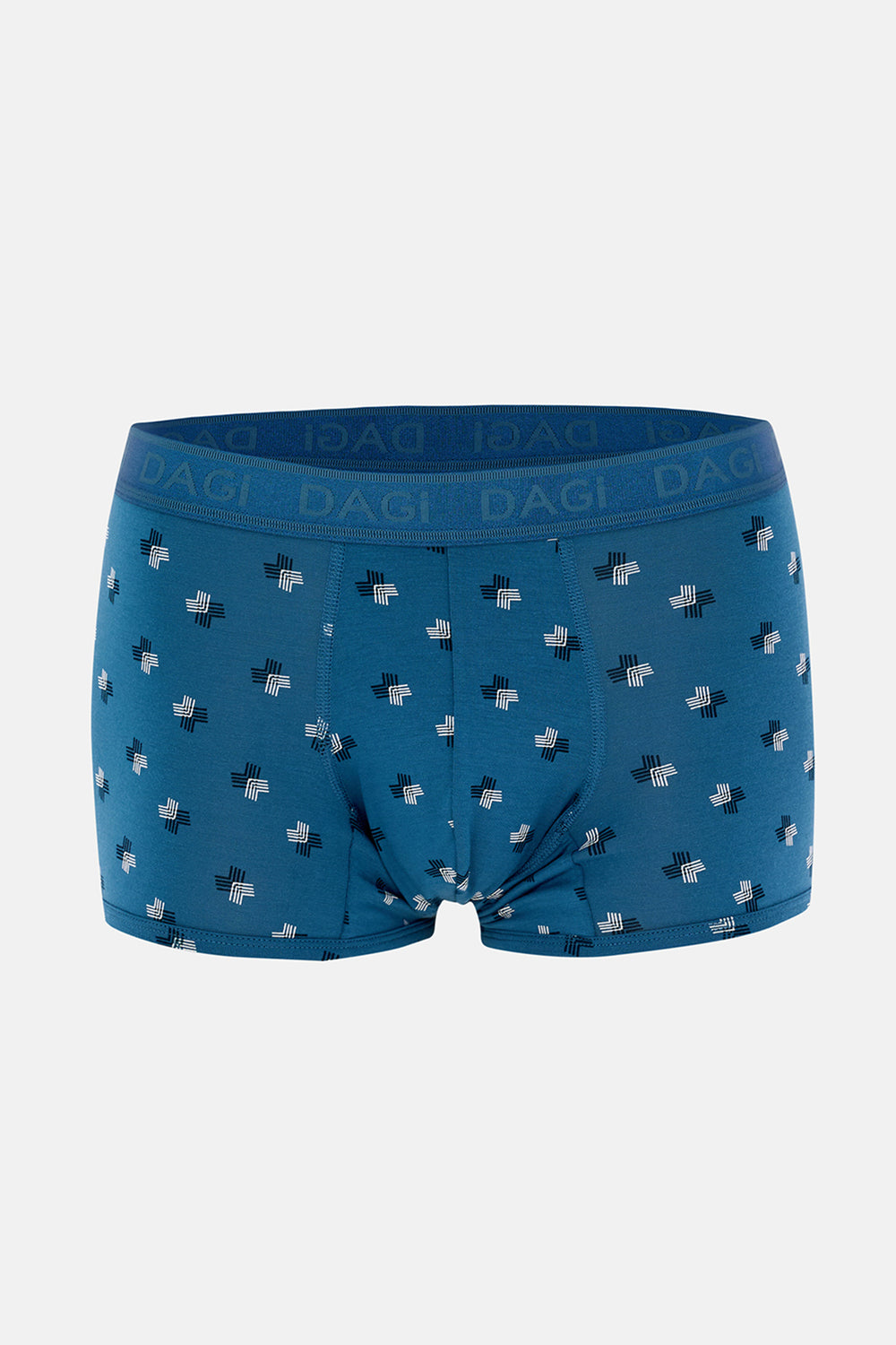 Gri-Mavi 4210 3'lü Desenli Micro Modal Boxer