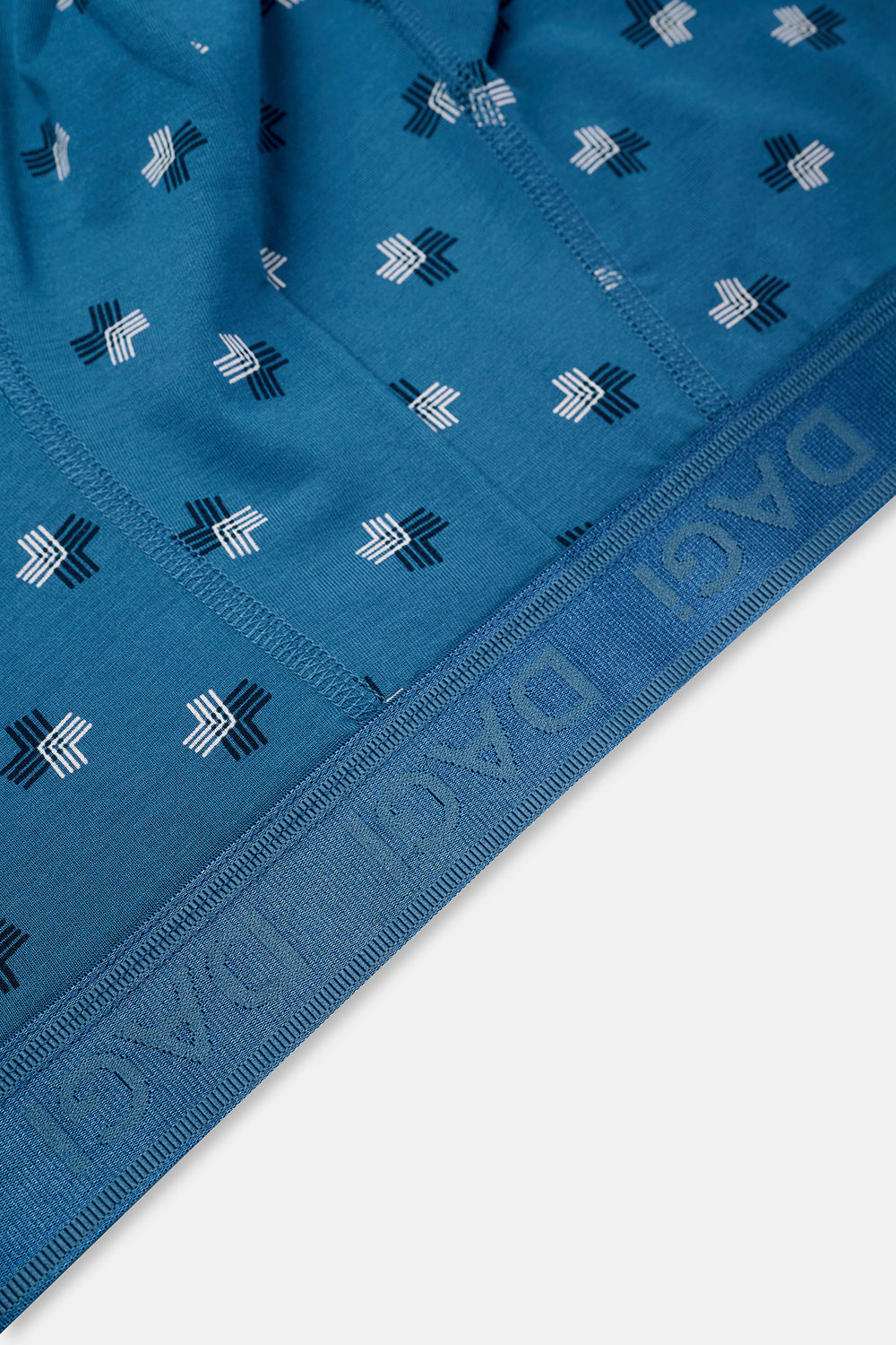 Gri-Mavi 4210 3'lü Desenli Micro Modal Boxer