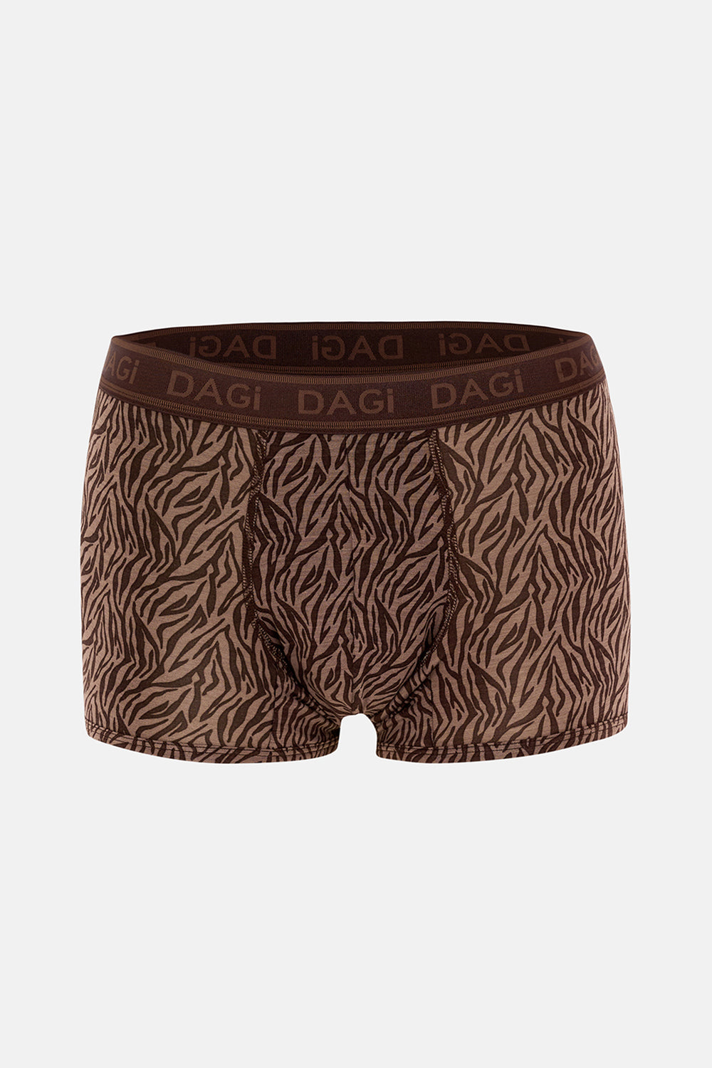 Kahverengi 4210 Desenli Micro Modal Boxer