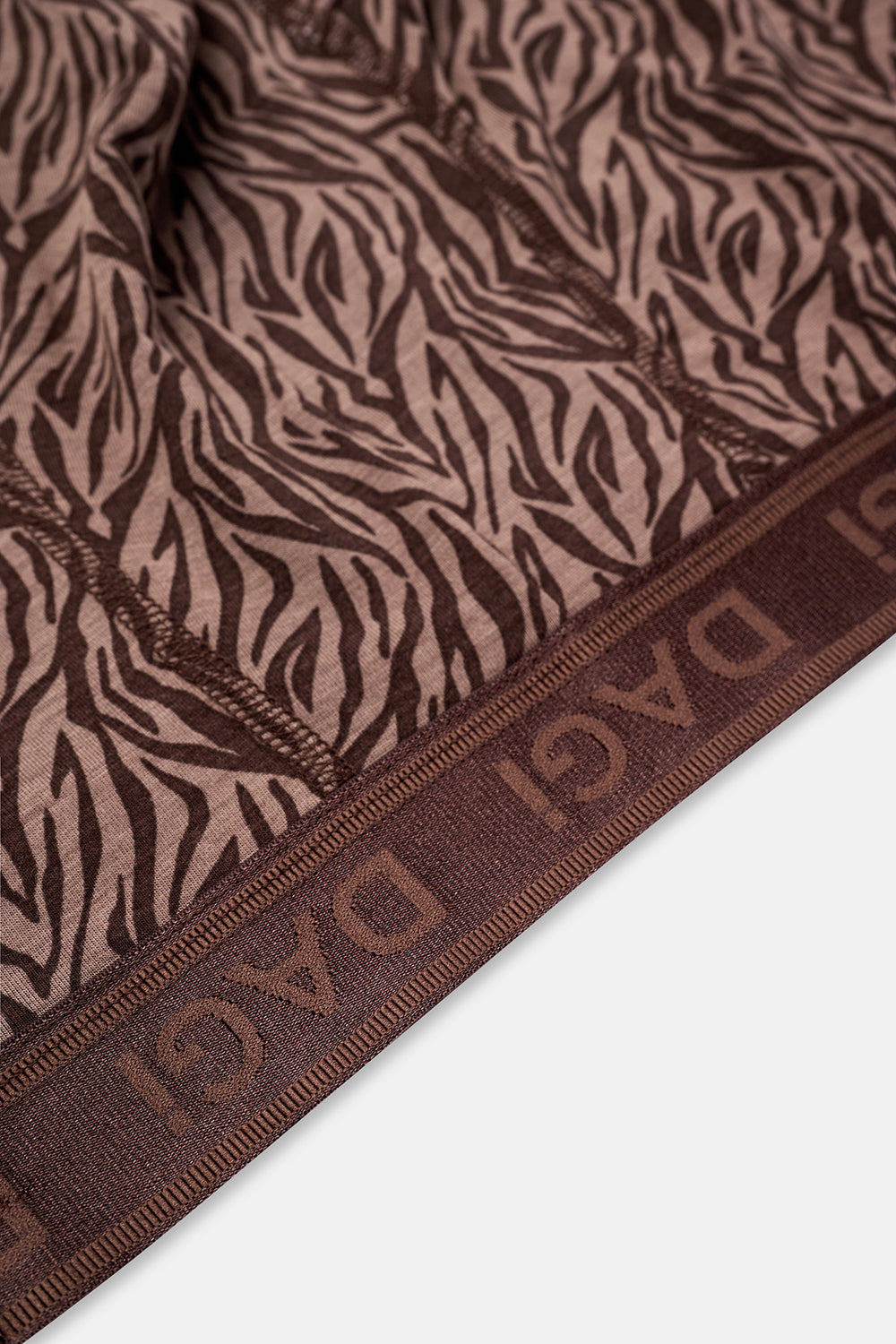 Kahverengi 4210 Desenli Micro Modal Boxer