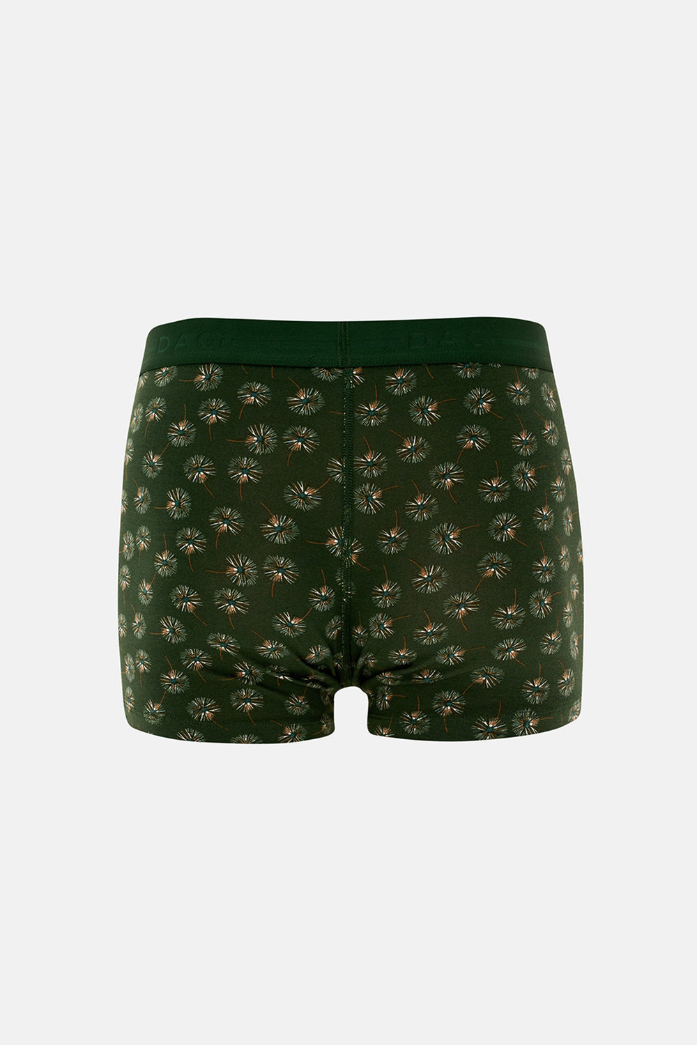 Koyu Yeşil 5210 2'li Desenli Pamuk Boxer