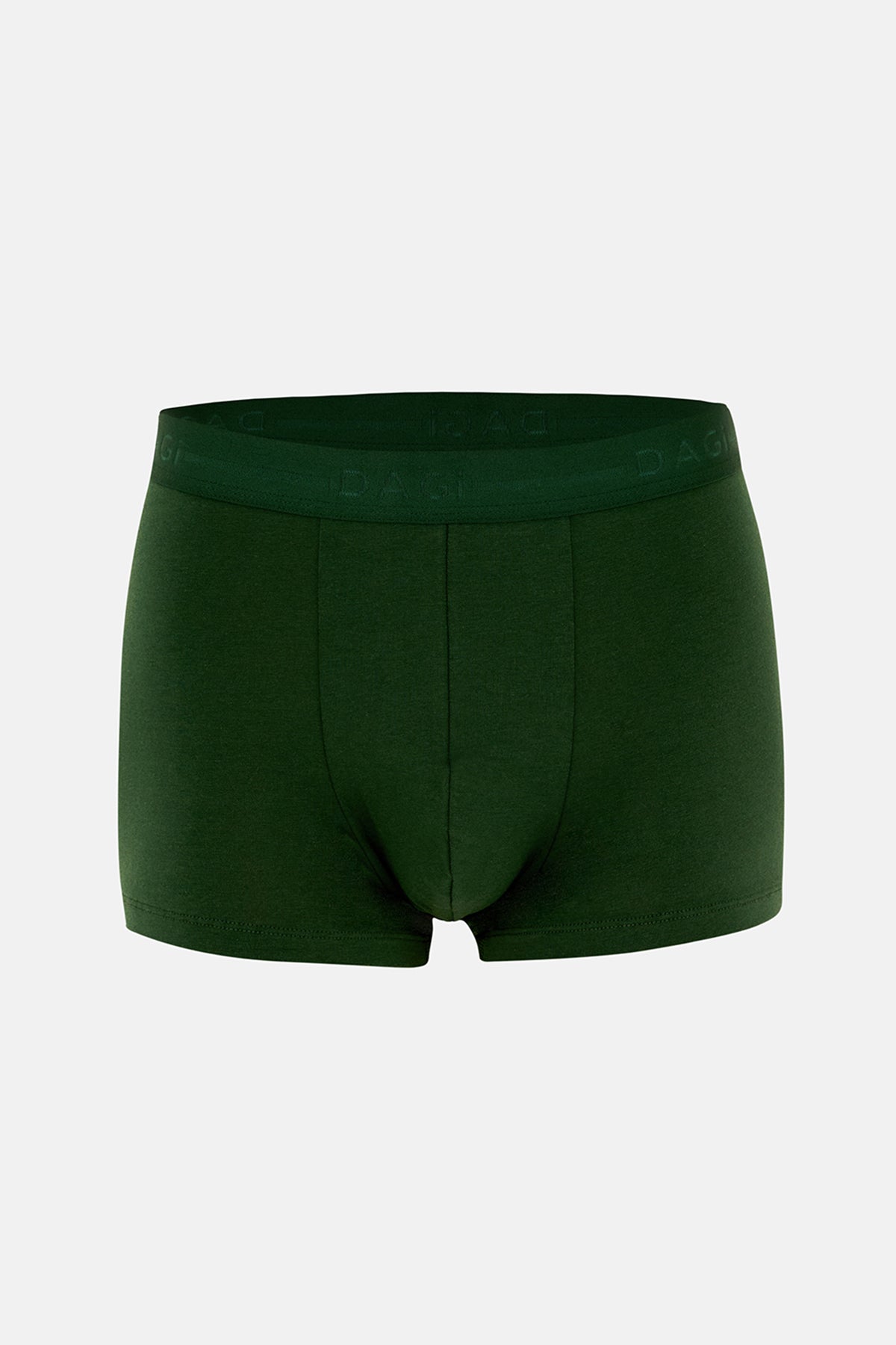 Koyu Yeşil 5210 2'li Desenli Pamuk Boxer