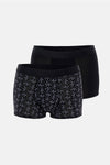 Siyah 4210 Desenli Micro Modal Boxer
