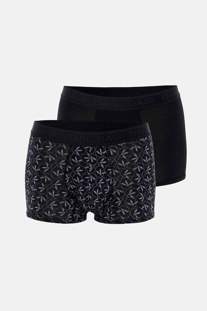 Siyah 4210 Desenli Micro Modal Boxer