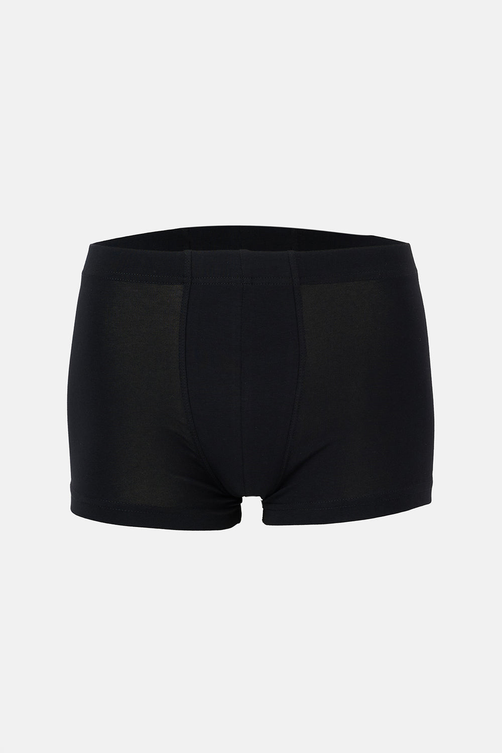 Beyaz-Lacivert Düz Micro Modal Boxer