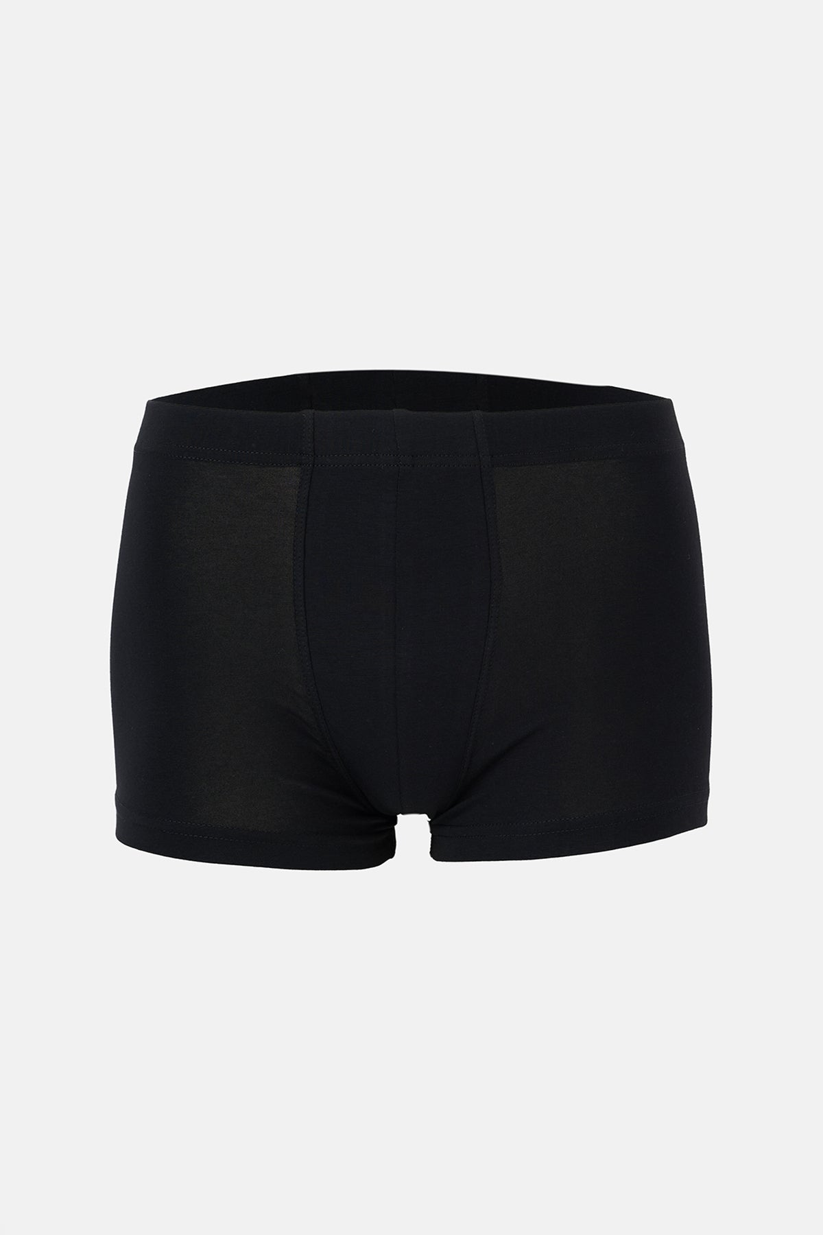 Beyaz-Lacivert Düz Micro Modal Boxer