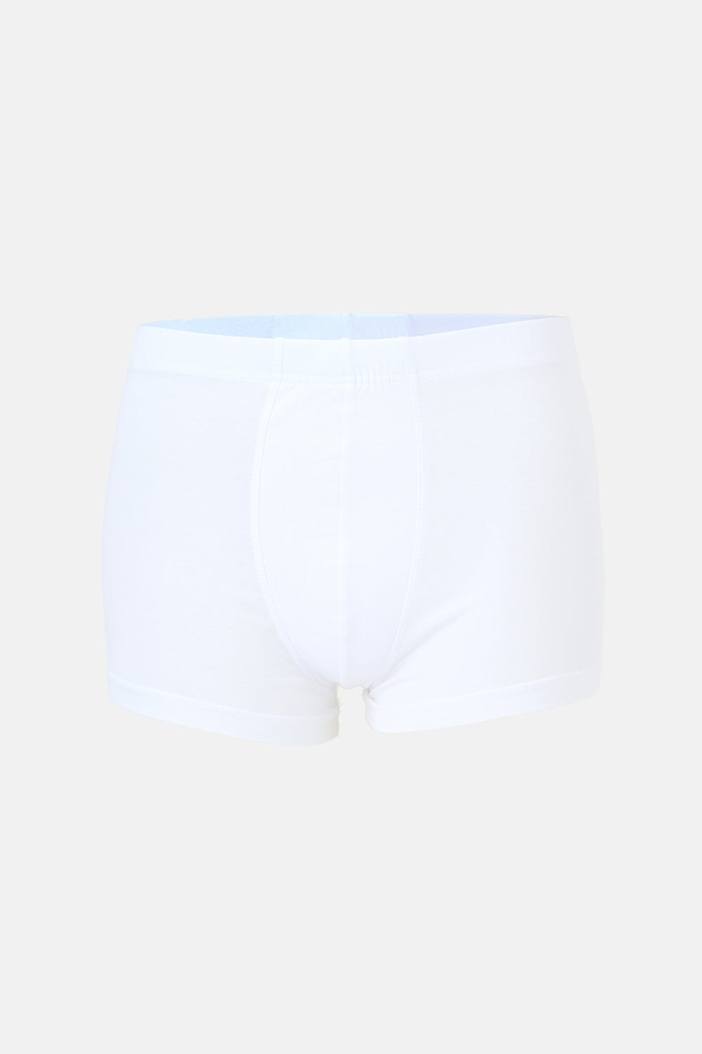 Beyaz-Lacivert Düz Micro Modal Boxer