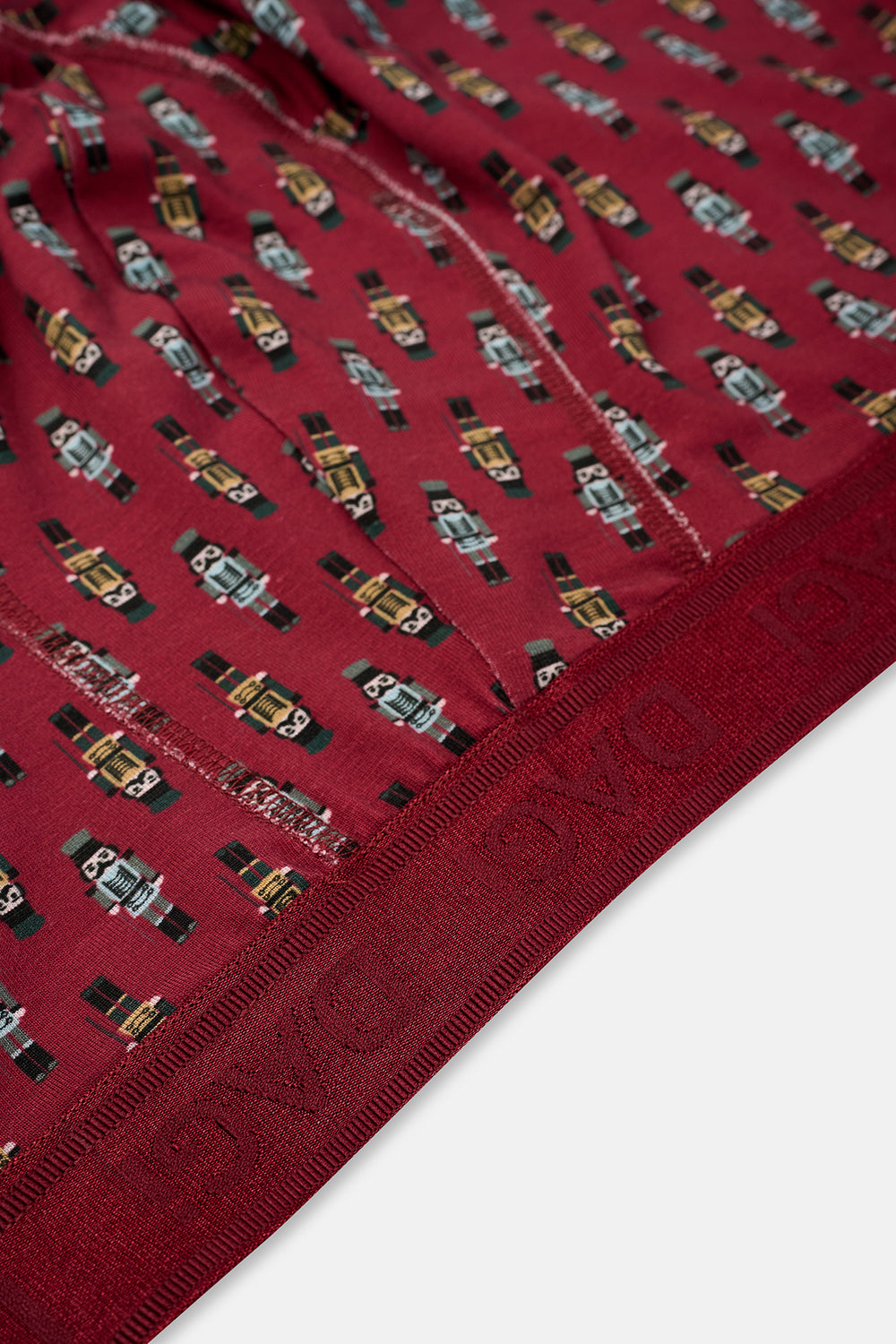 Kırmızı-Yeşil 4210 Desenli Micro Modal Boxer