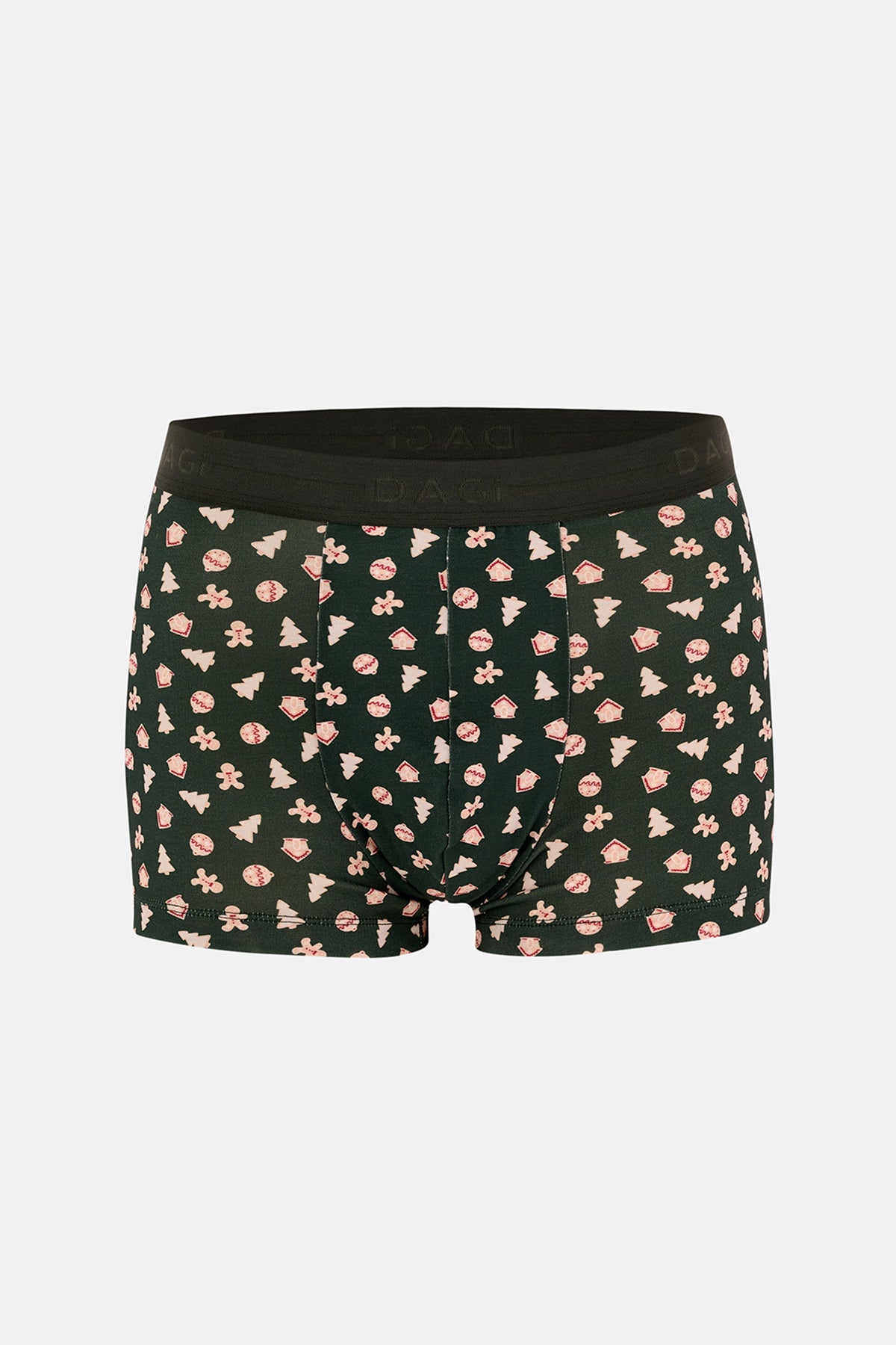 Kırmızı-Yeşil 5210 2'li Desenli Pamuk Boxer