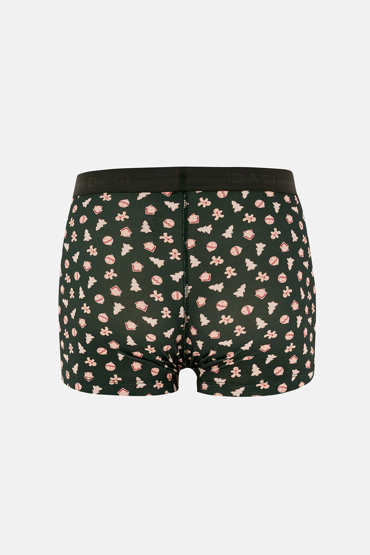 Kırmızı-Yeşil 5210 2'li Desenli Pamuk Boxer