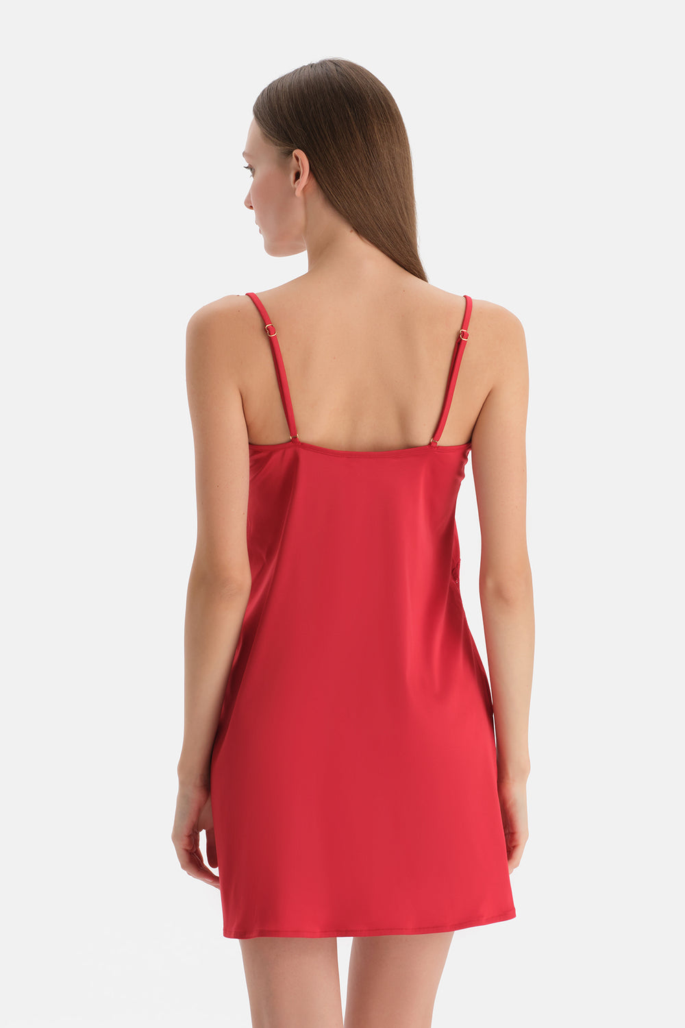 Kırmızı Dantel Detaylı Sütyen