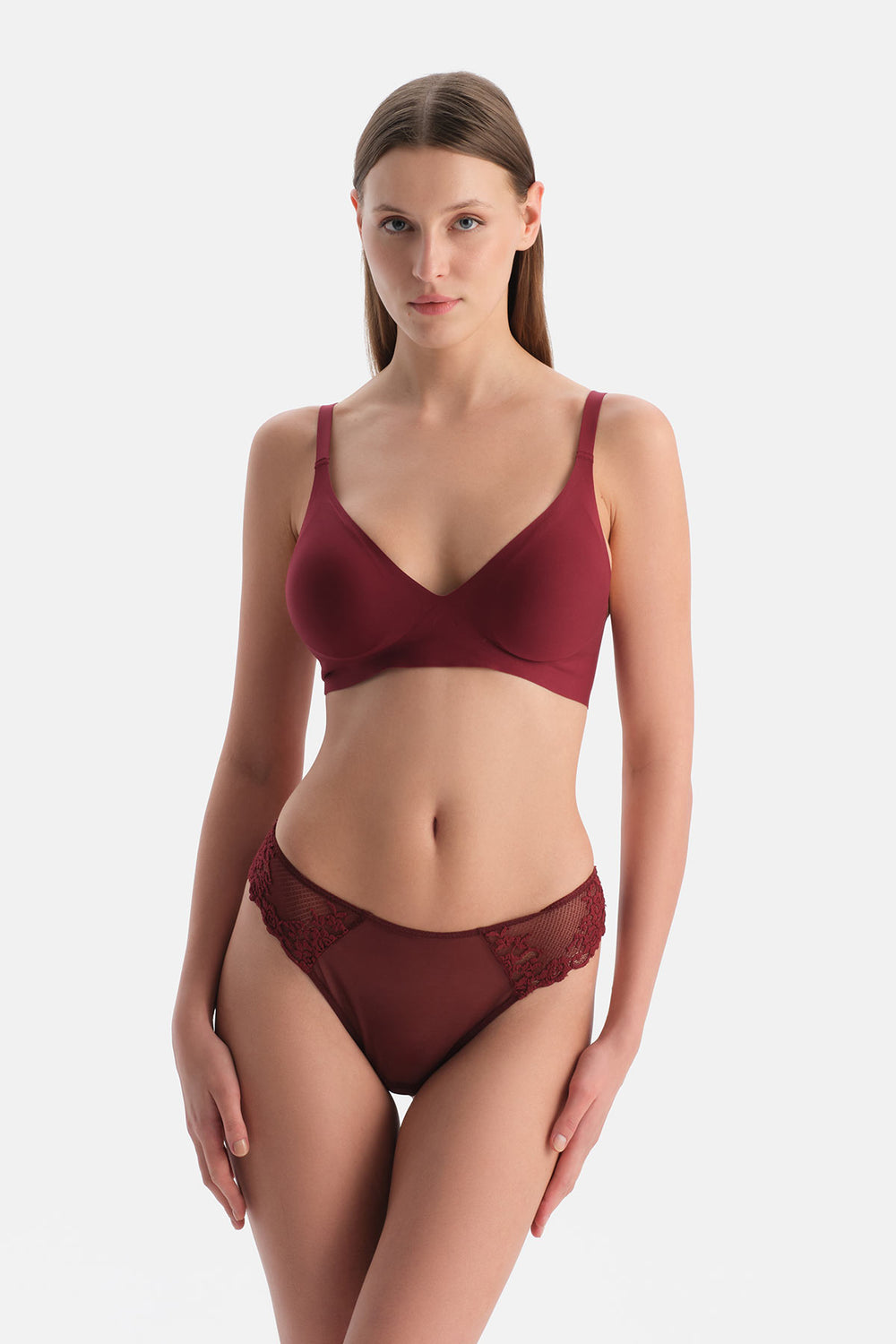 Bordo 1135KC Suzıe Balensiz Dikişsiz Sütyen