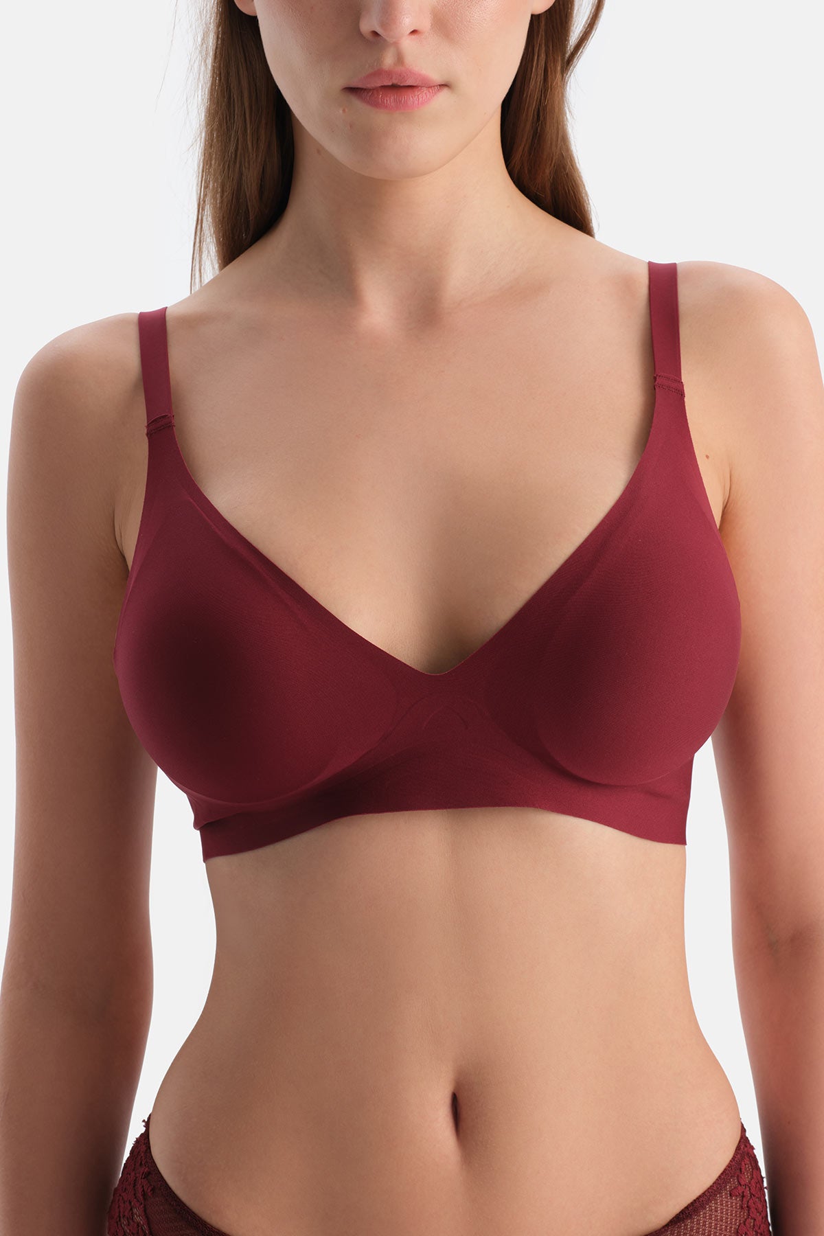 Bordo 1135KC Suzıe Balensiz Dikişsiz Sütyen