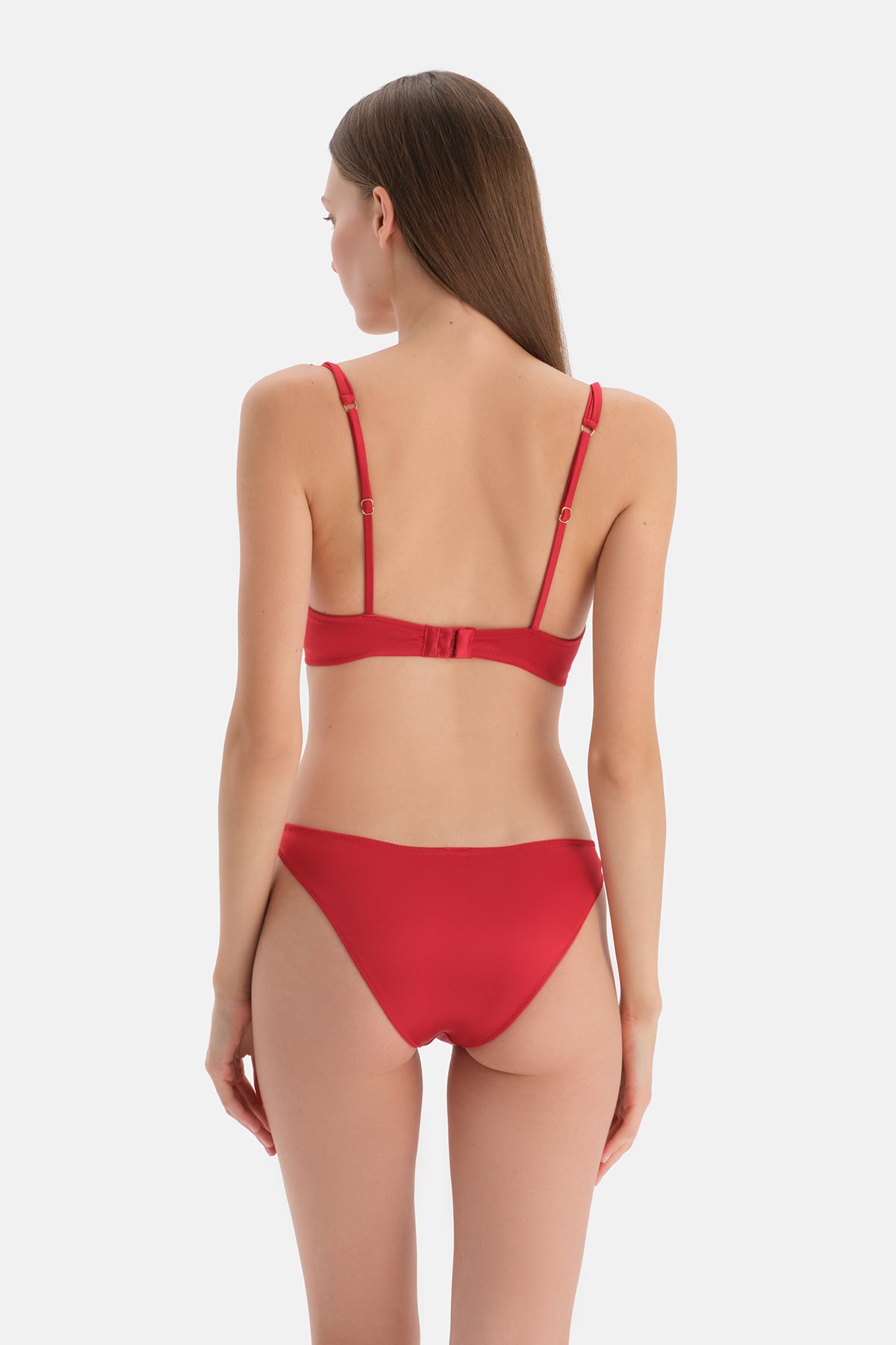 Kırmızı Dantel Detaylı Sütyen