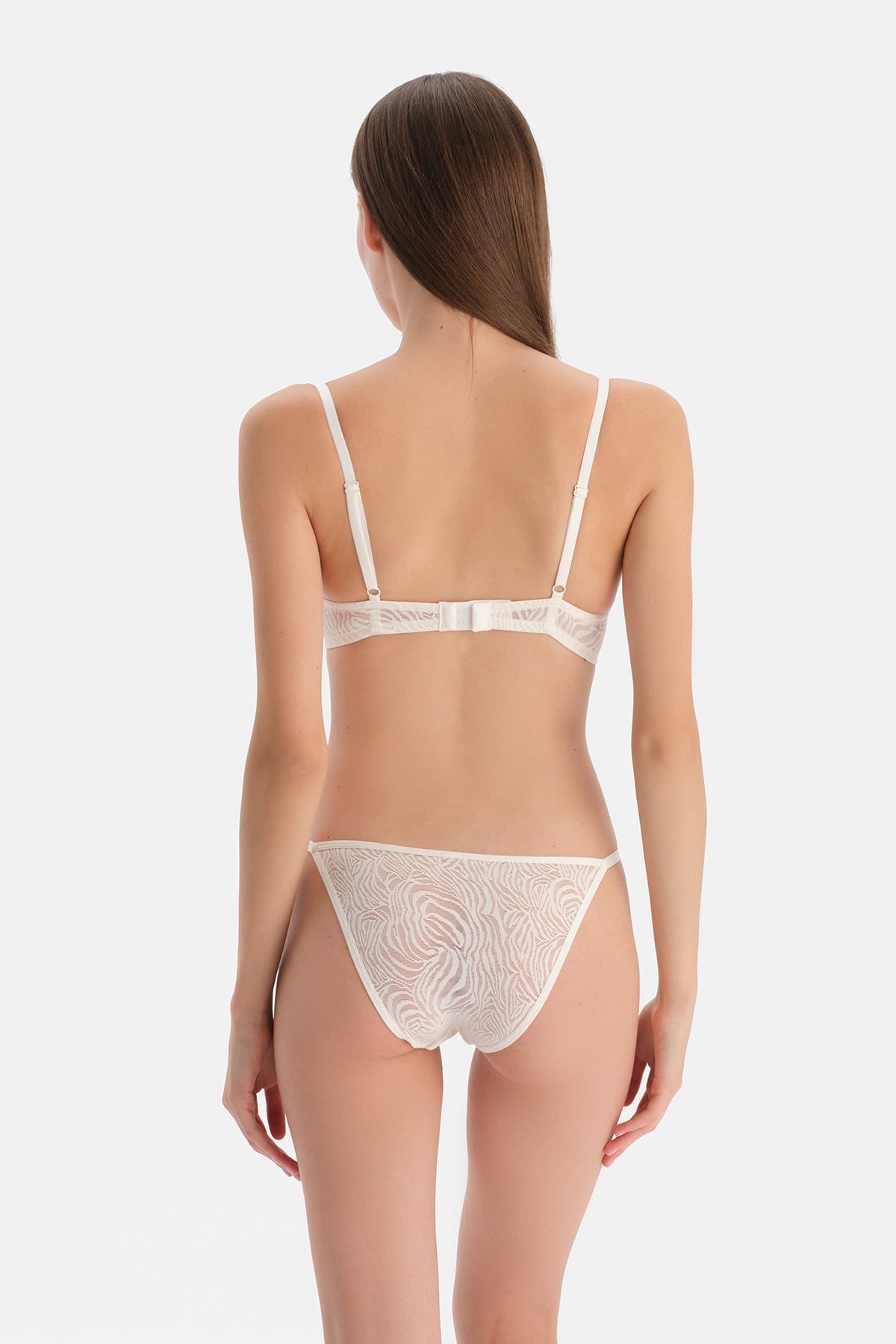 Ekru Basic Üçgen Formlu Soft Sütyen