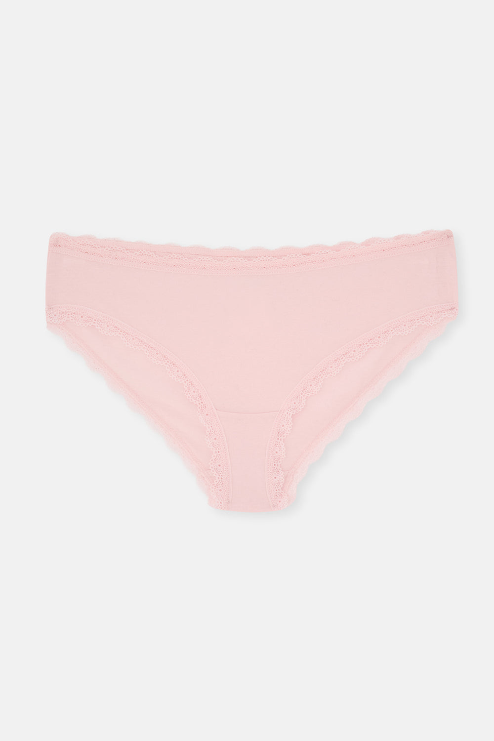 Mavi-Mint-Pudra Kadın 3'lü Dantel Detaylı Düz Hipster Külot